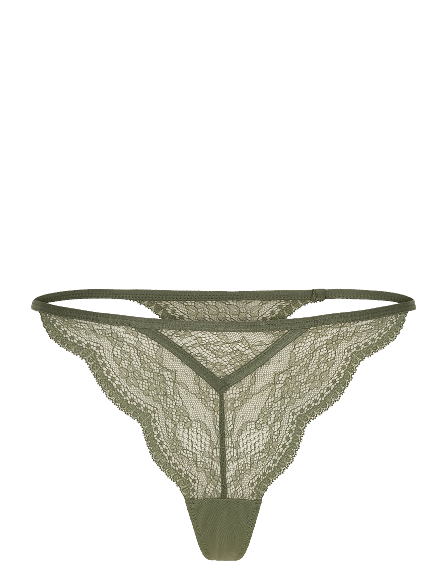 Hunkemöller - Isabelle String Tr - stringtrusser - olive drab - 0