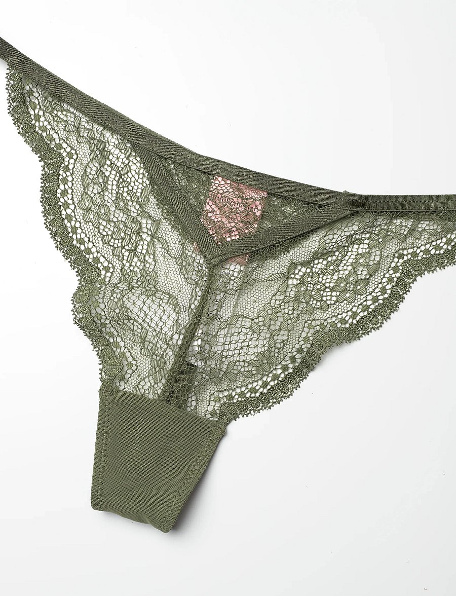 Hunkemöller - Isabelle String Tr - stringtrusser - olive drab - 2