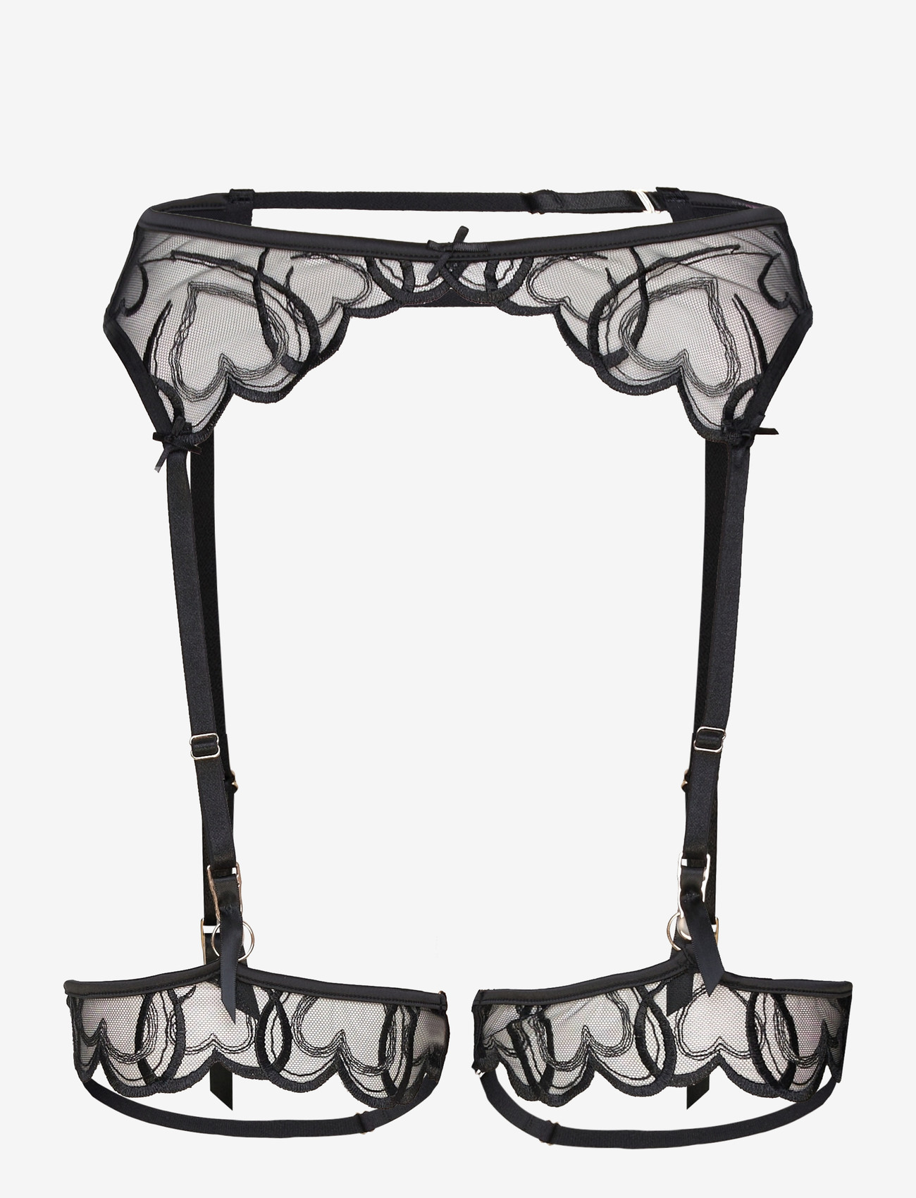 Hunkemöller - Olivia Sb - sukahoidjad - caviar - 1