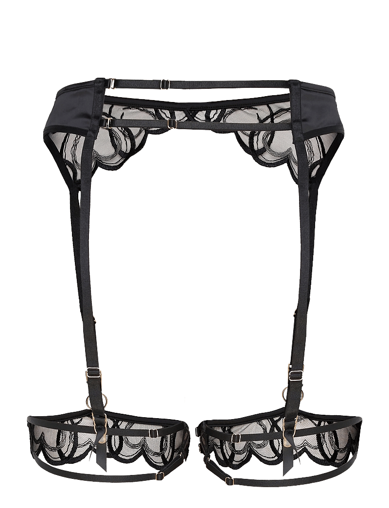 Hunkemöller - Olivia Sb - sukahoidjad - caviar - 2