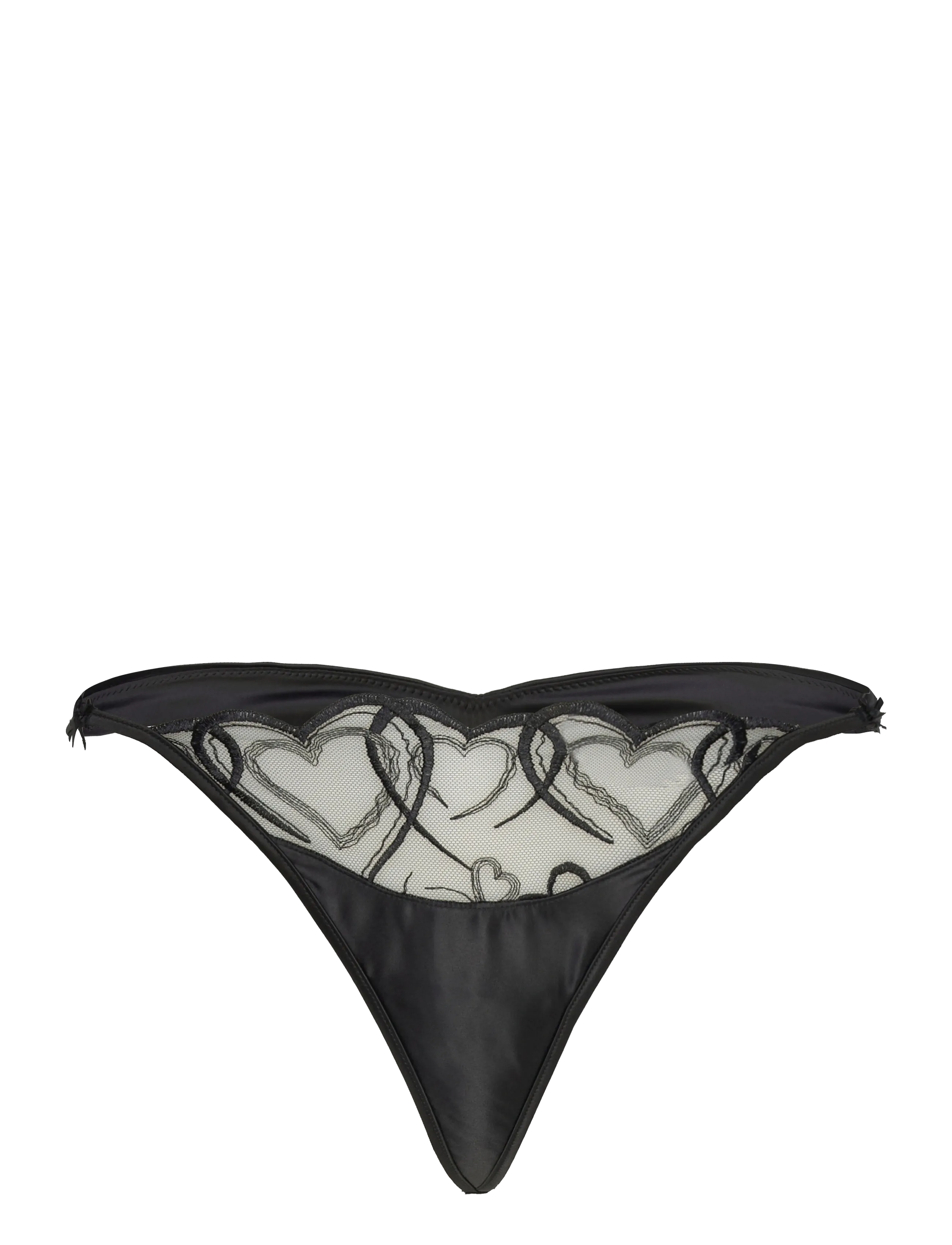 Hunkemöller Olivia Hl String Tr - Stringtrosor - CAVIAR / black