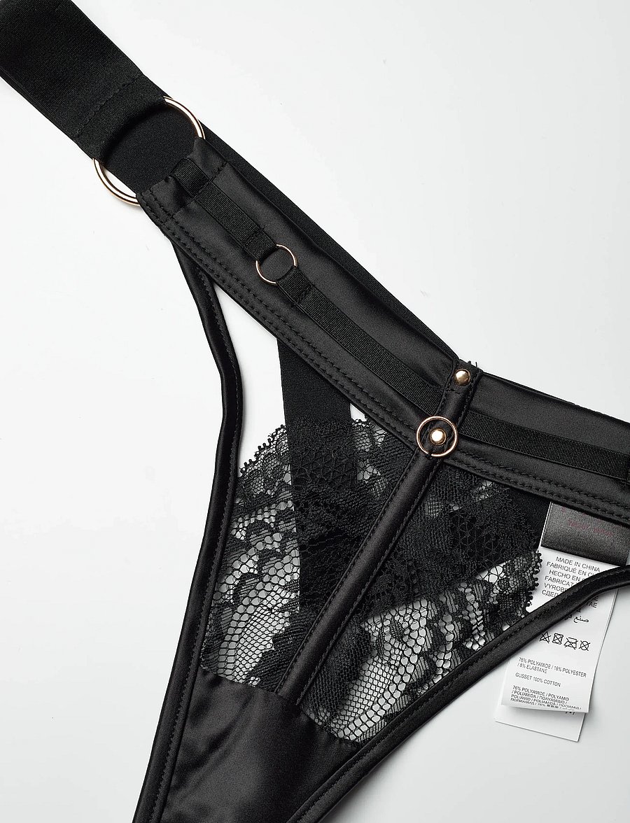 Hunkemöller - Emmeline Hl String Tr - stringtrosor - caviar - 5