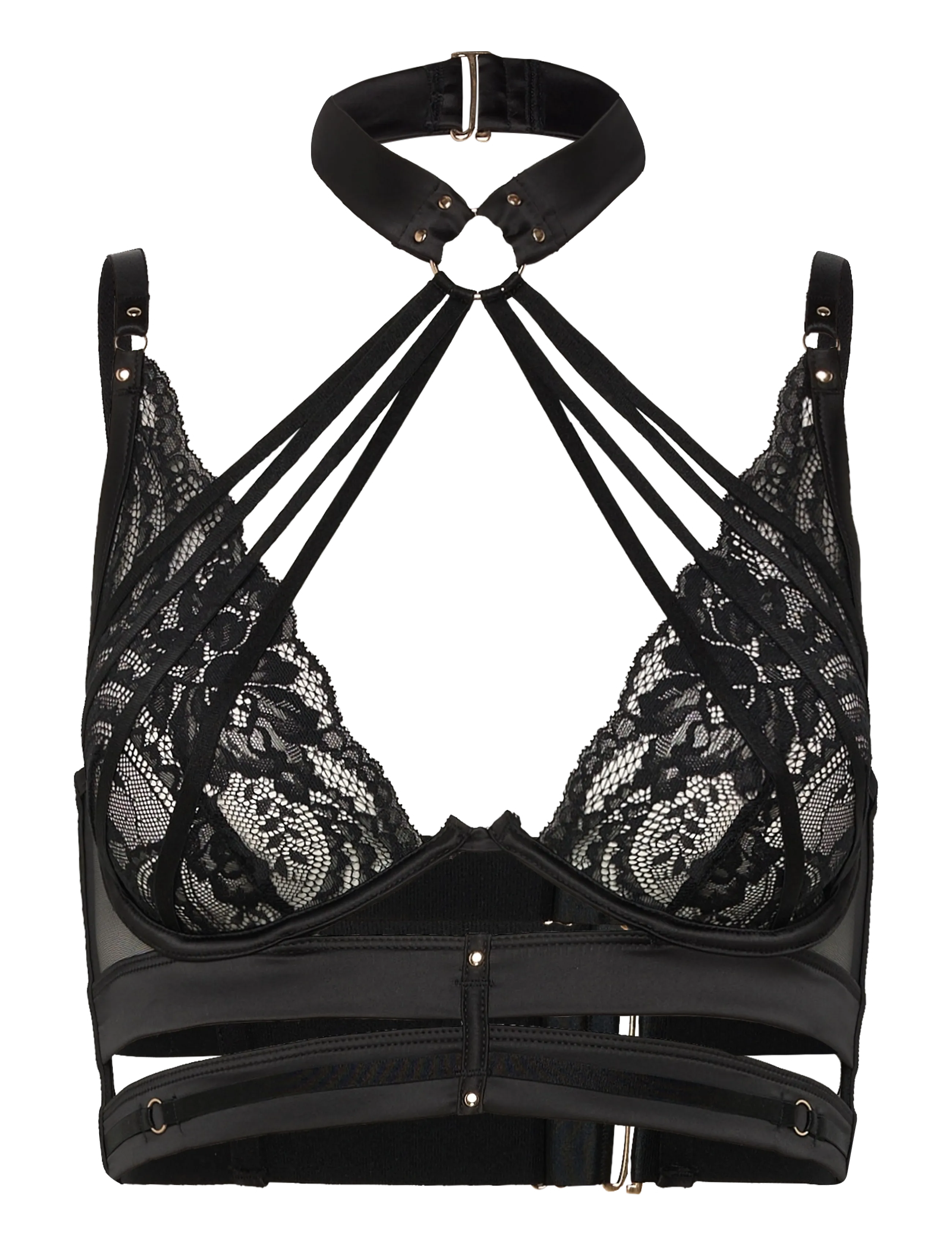 Hunkemöller Emmeline Up Ll - Nyheder - CAVIAR / black