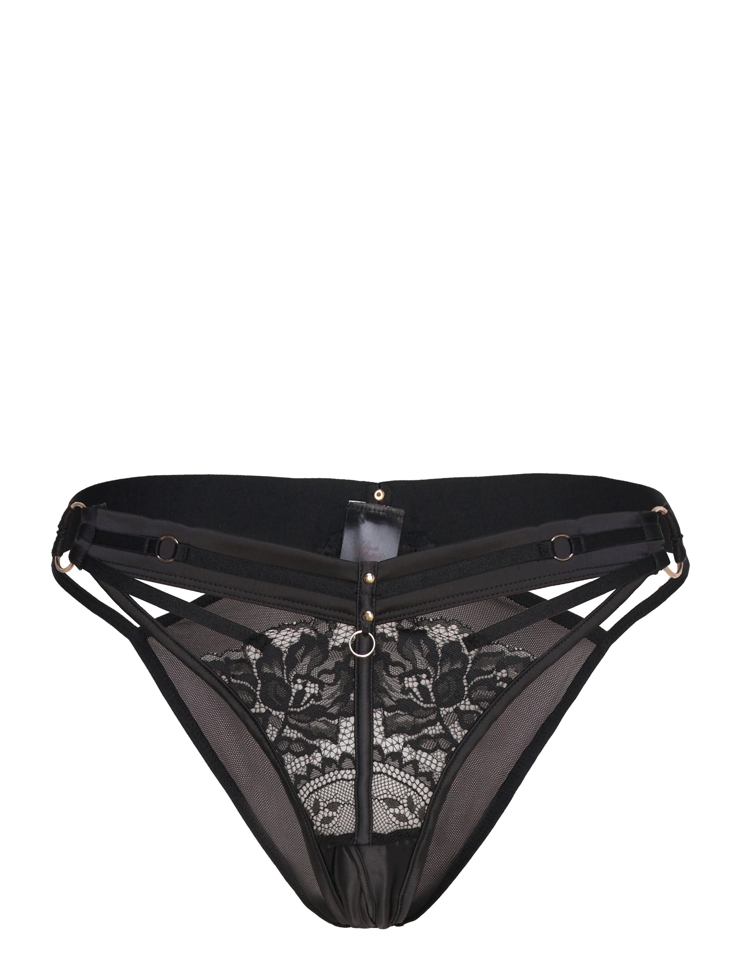 Hunkemöller Emmeline Open Crotch Brasilian - Lingerie - CAVIAR / black