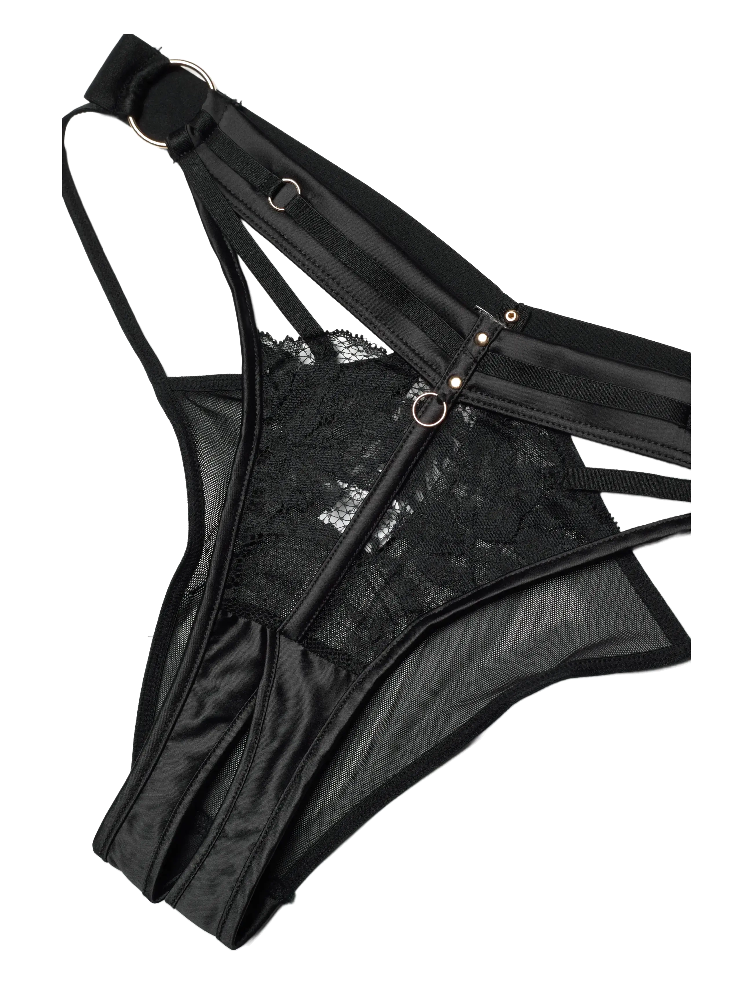 Hunkemöller - Emmeline Open Crotch Brasilian - brazilian slips - caviar - 3