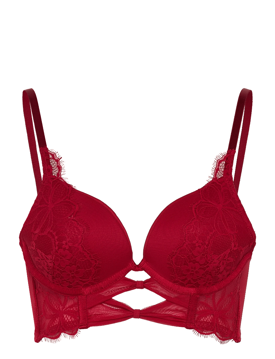 Hunkemöller - Marianna Pp Push Ll - brjóstahaldarar með vírum - chili pepper - 1