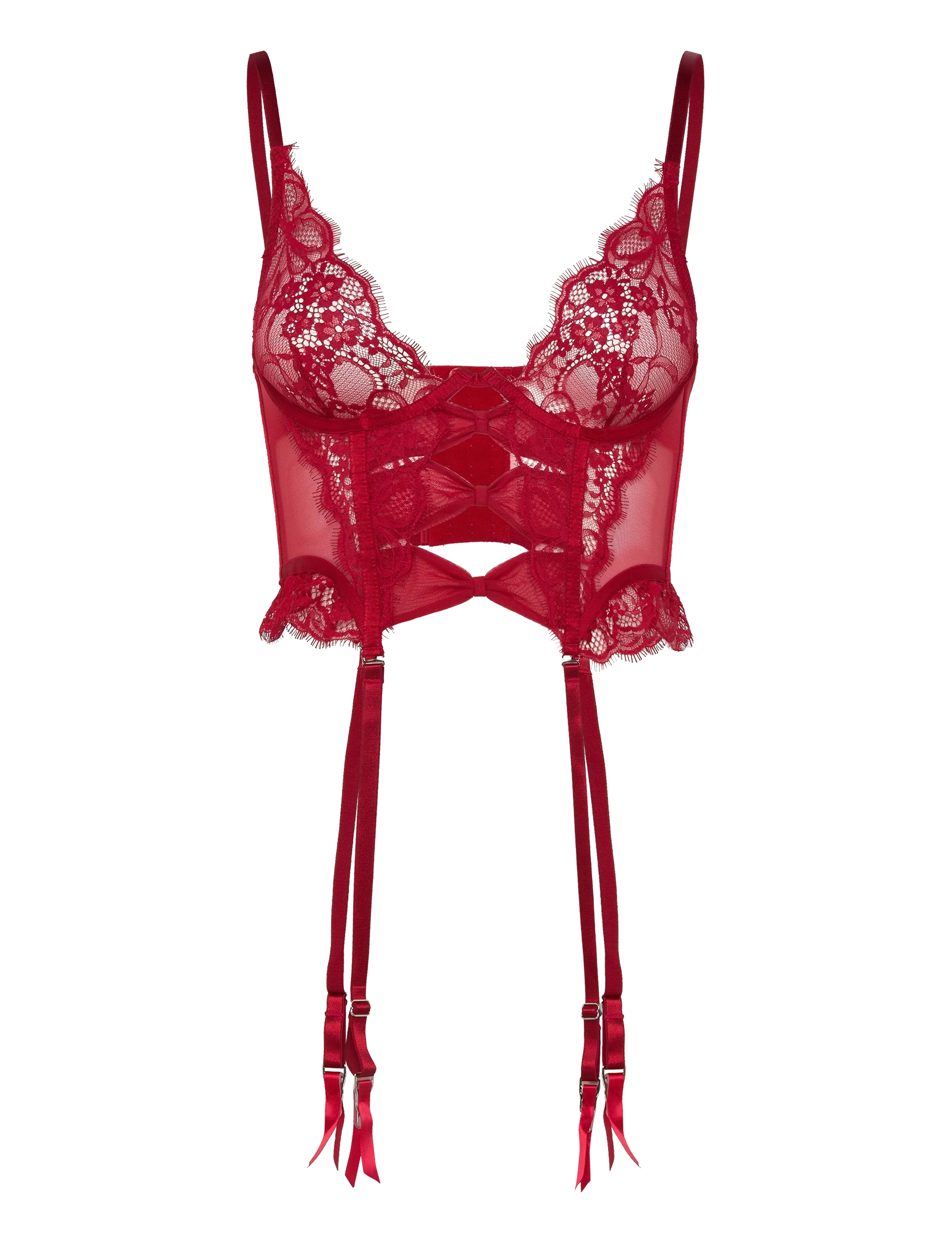 HUNKEMÖLLER Marianna Bustier Rot - Ex75 - Damen