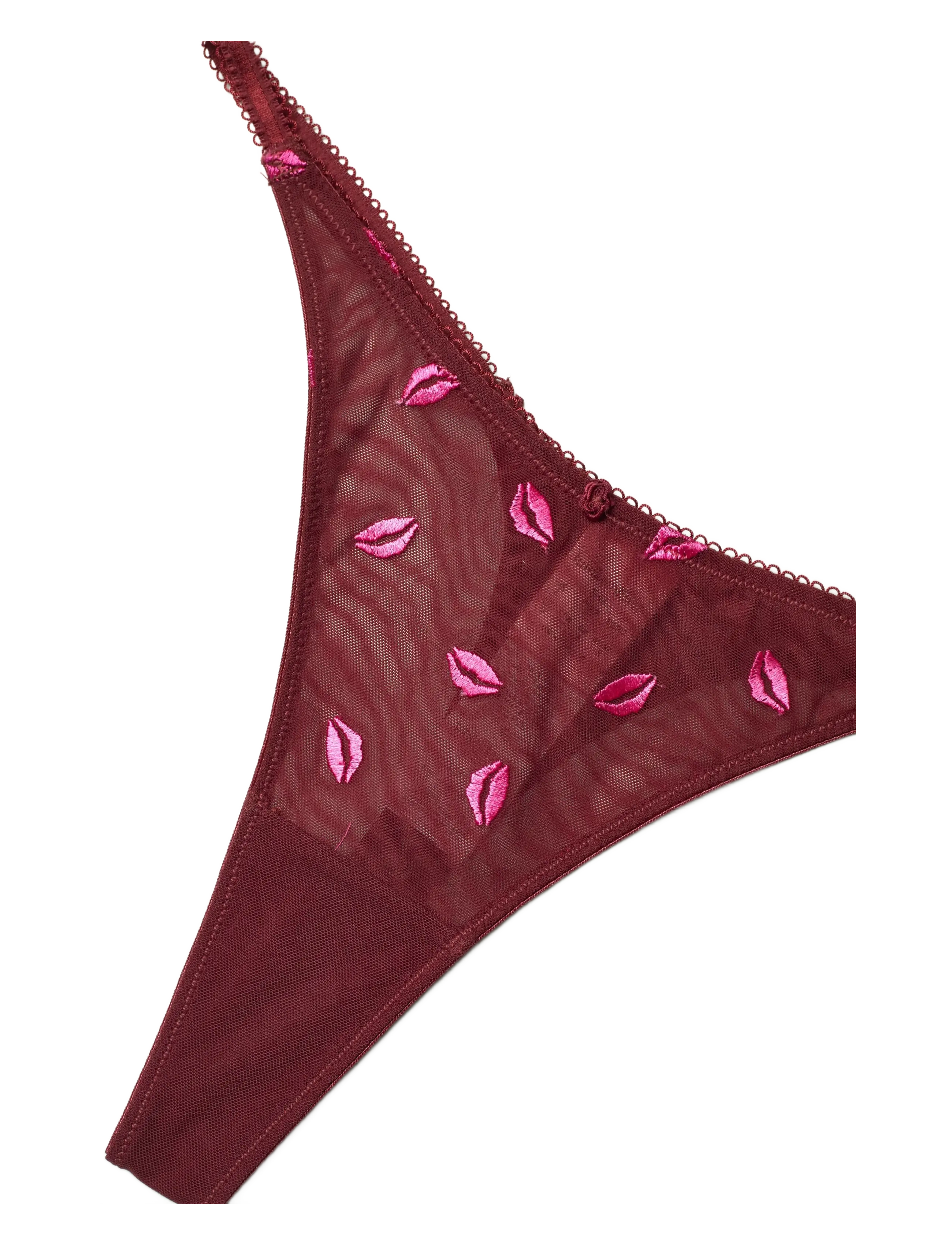 Hunkemöller - Frida Hl String T - zemākās cenas - cabernet - 3
