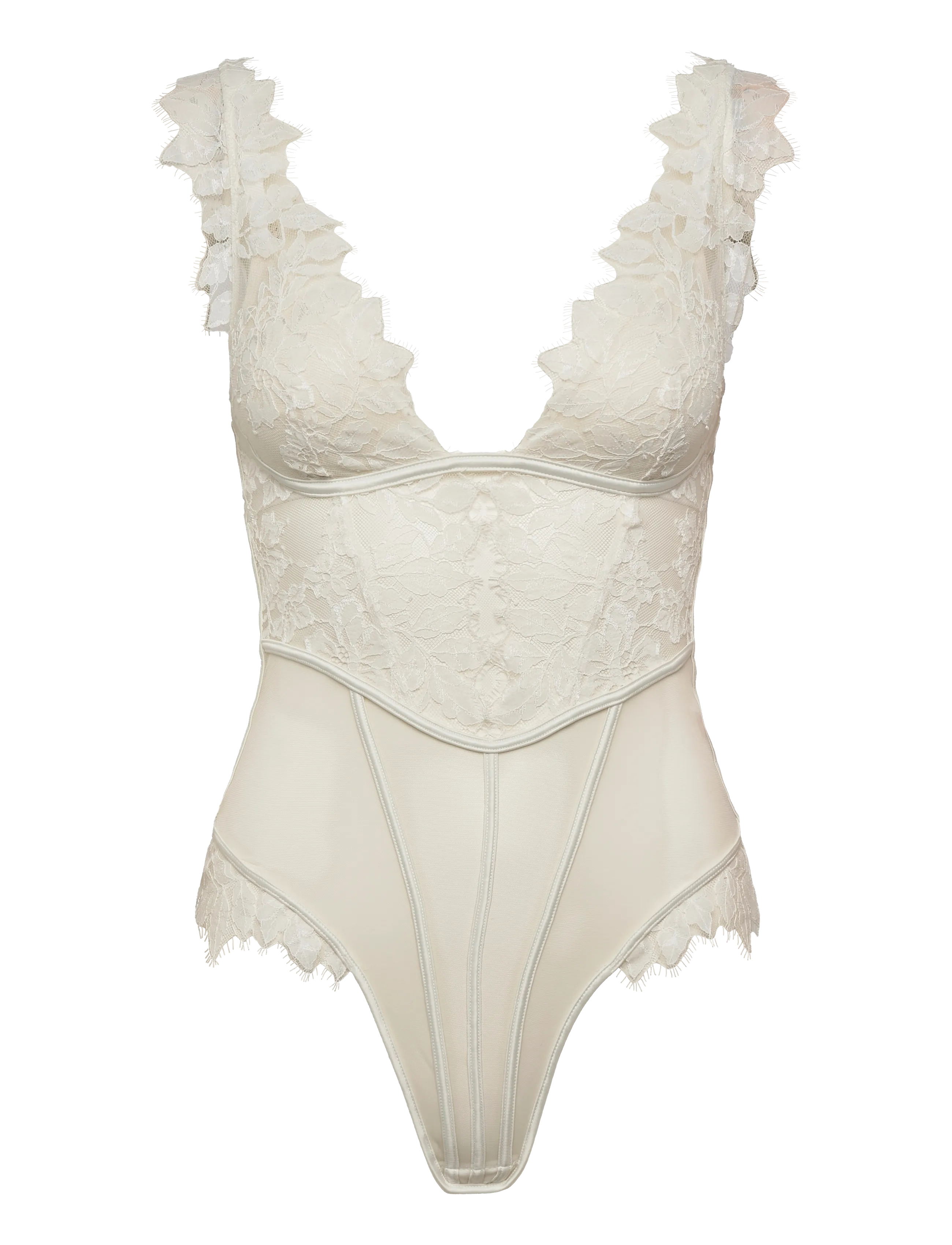 HUNKEMÖLLER Grace Body Weiß - XS - Damen