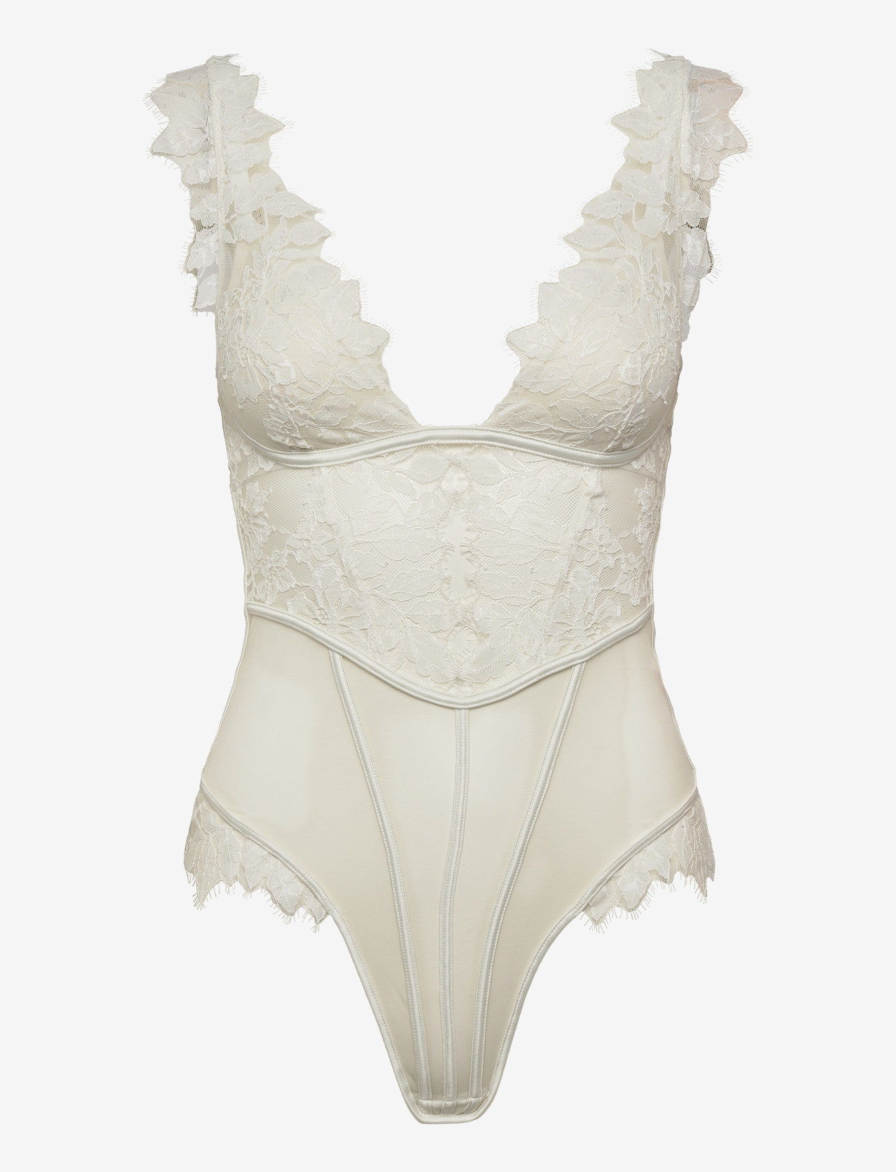 Hunkemöller - Grace Body - body & sukienki - snow white - 0
