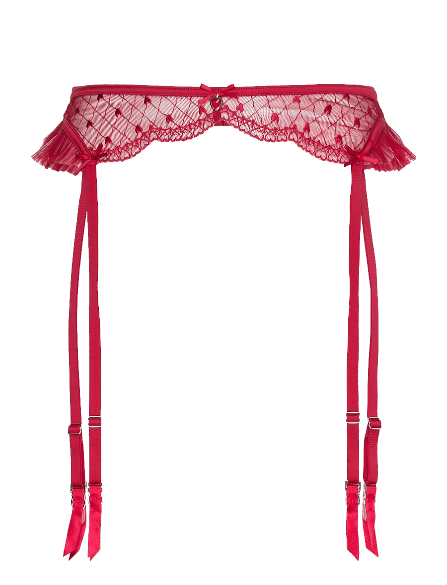 Hunkemöller - Cordelie Suspender - pasy do pończoch - chili pepper - 1