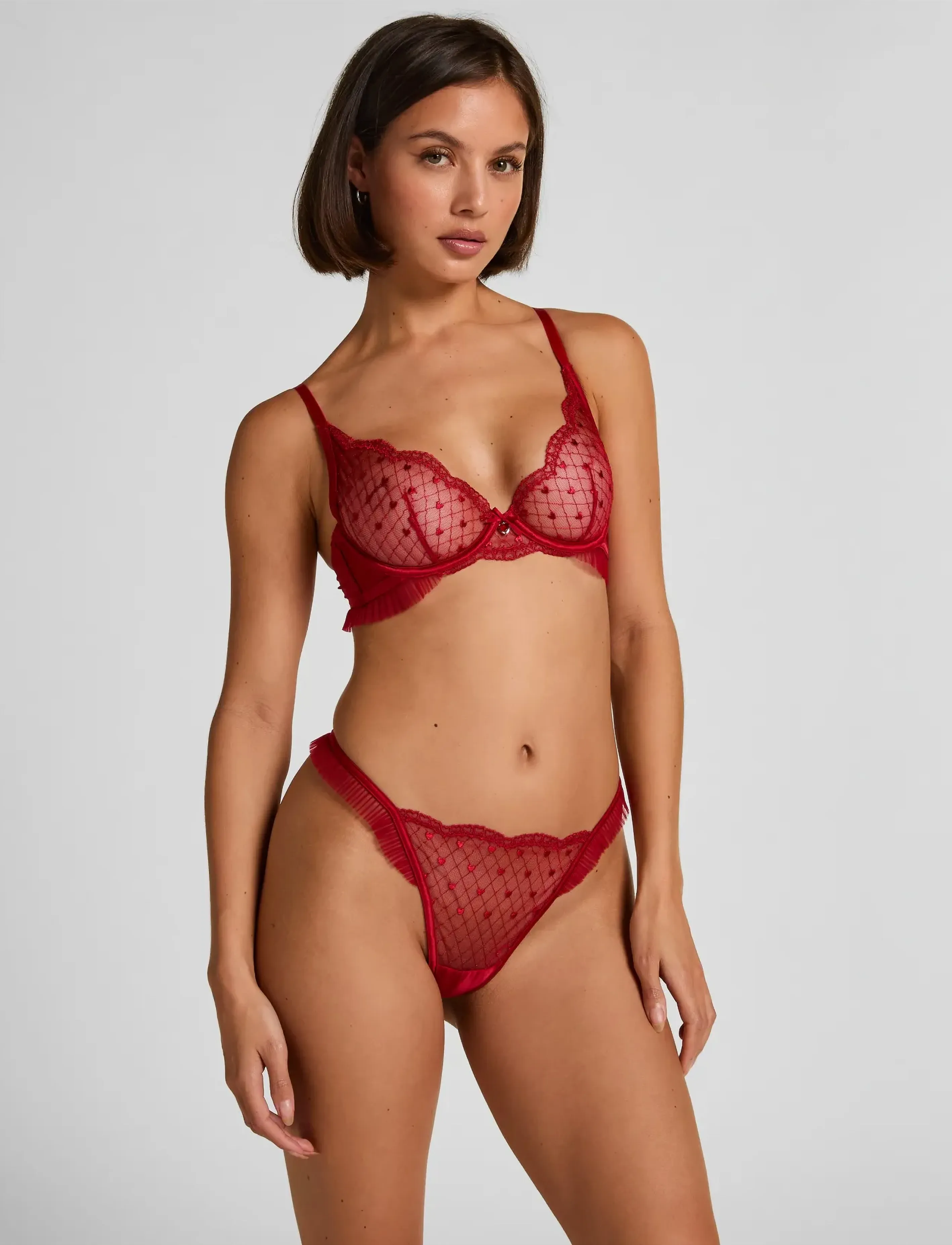 Hunkemöller Cordelie Hl T String - Panties - CHILI PEPPER / red