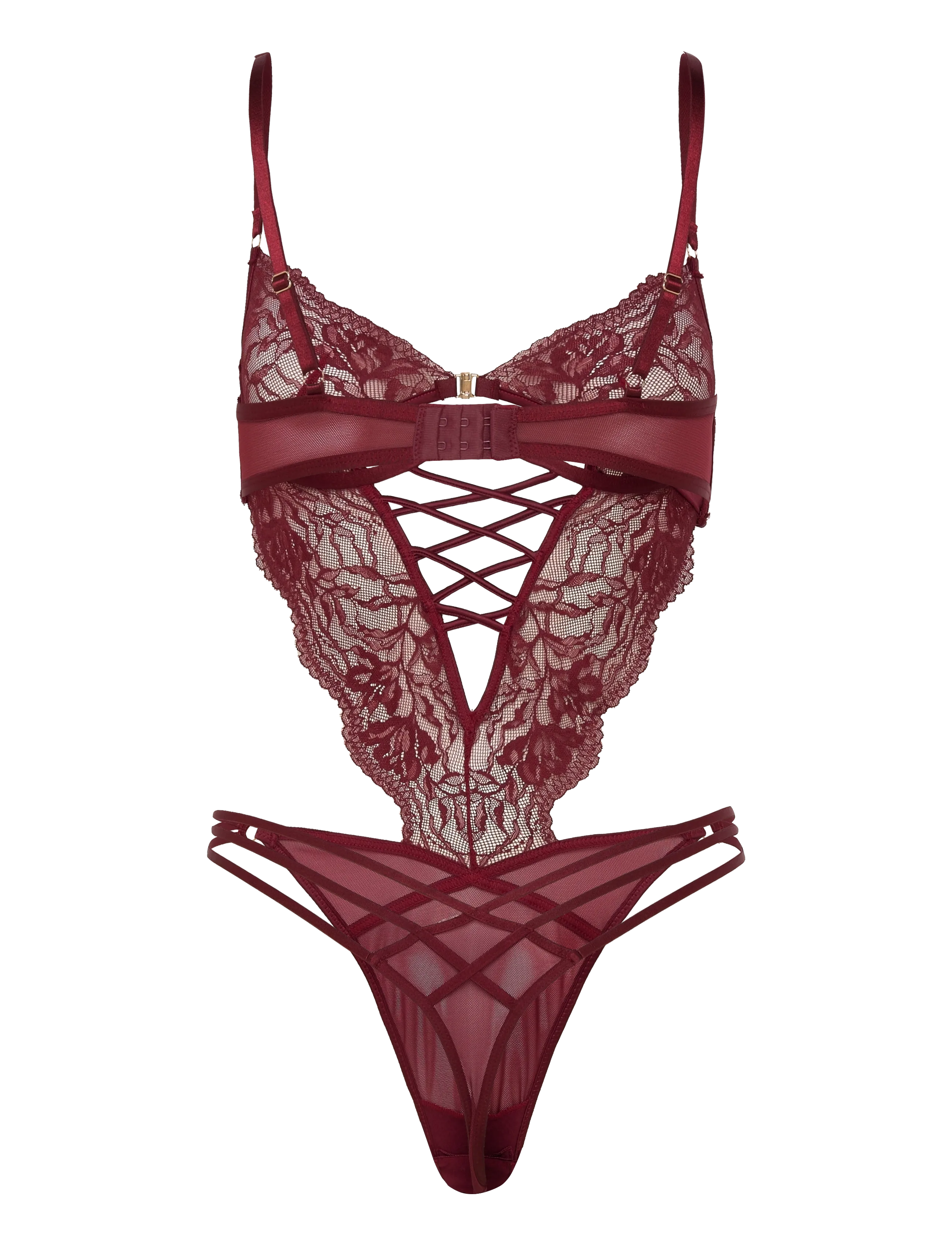Hunkemöller - Greta Body - speciella tillfällen - cabernet - 2