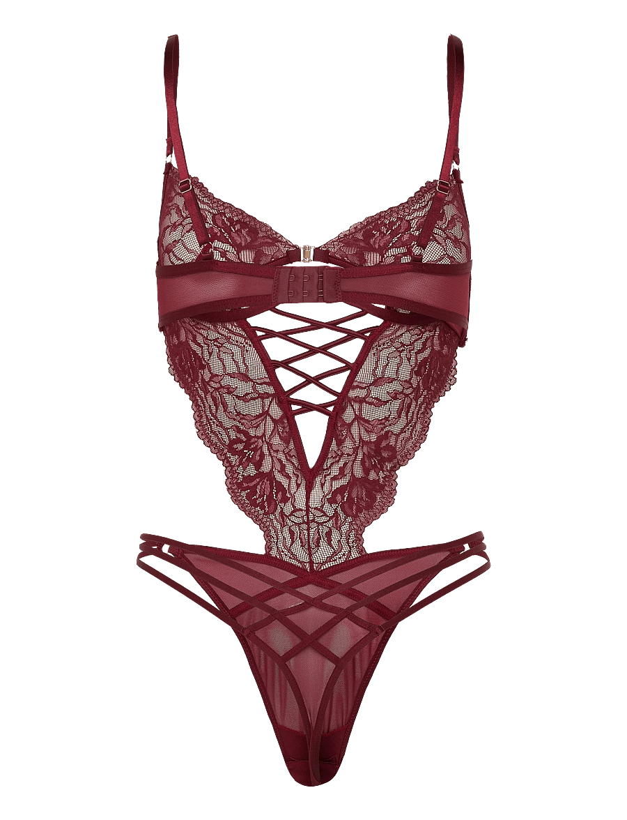 Hunkemöller - Greta Body - speciella tillfällen - cabernet - 2