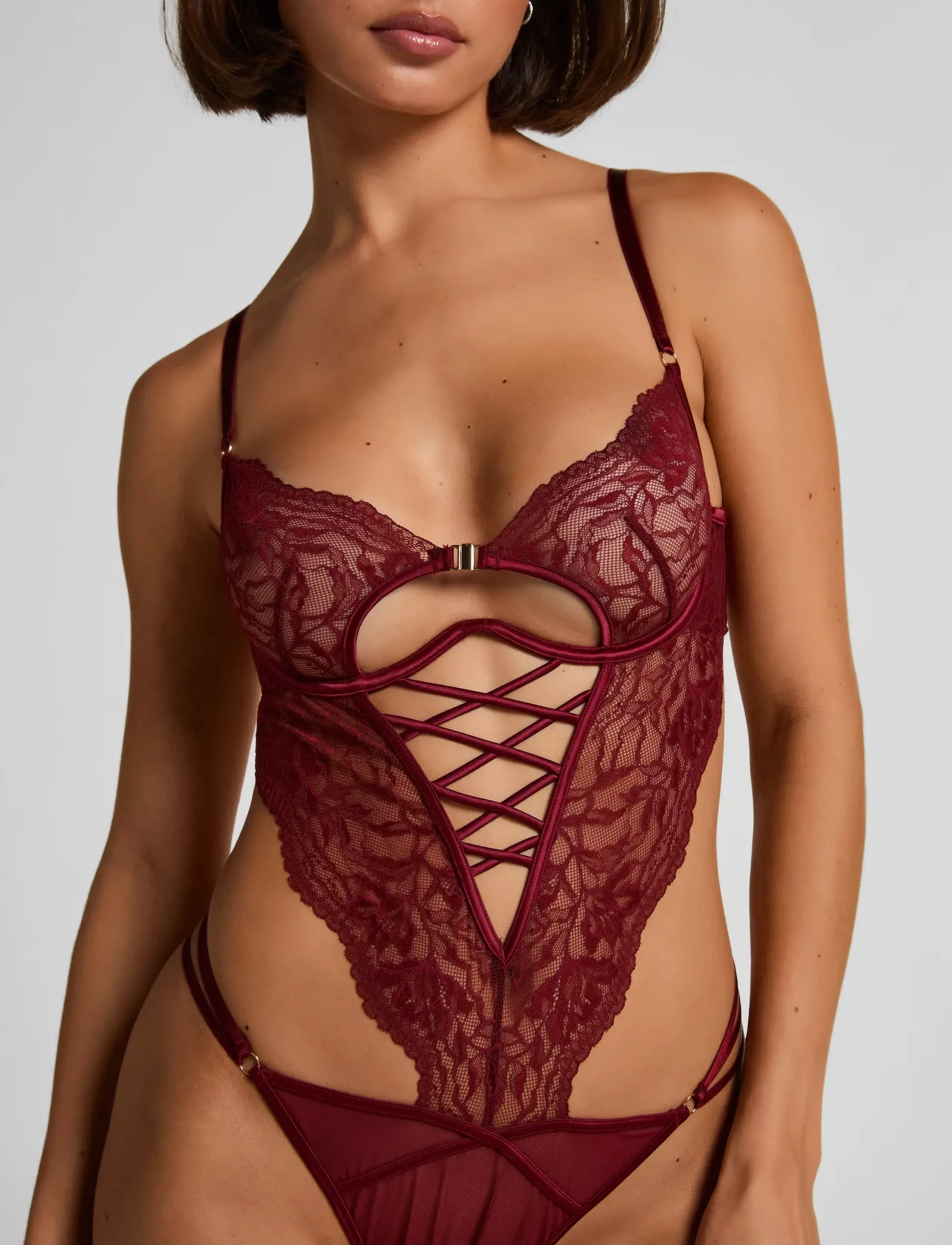 Hunkemöller - Greta Body - speciella tillfällen - cabernet - 3