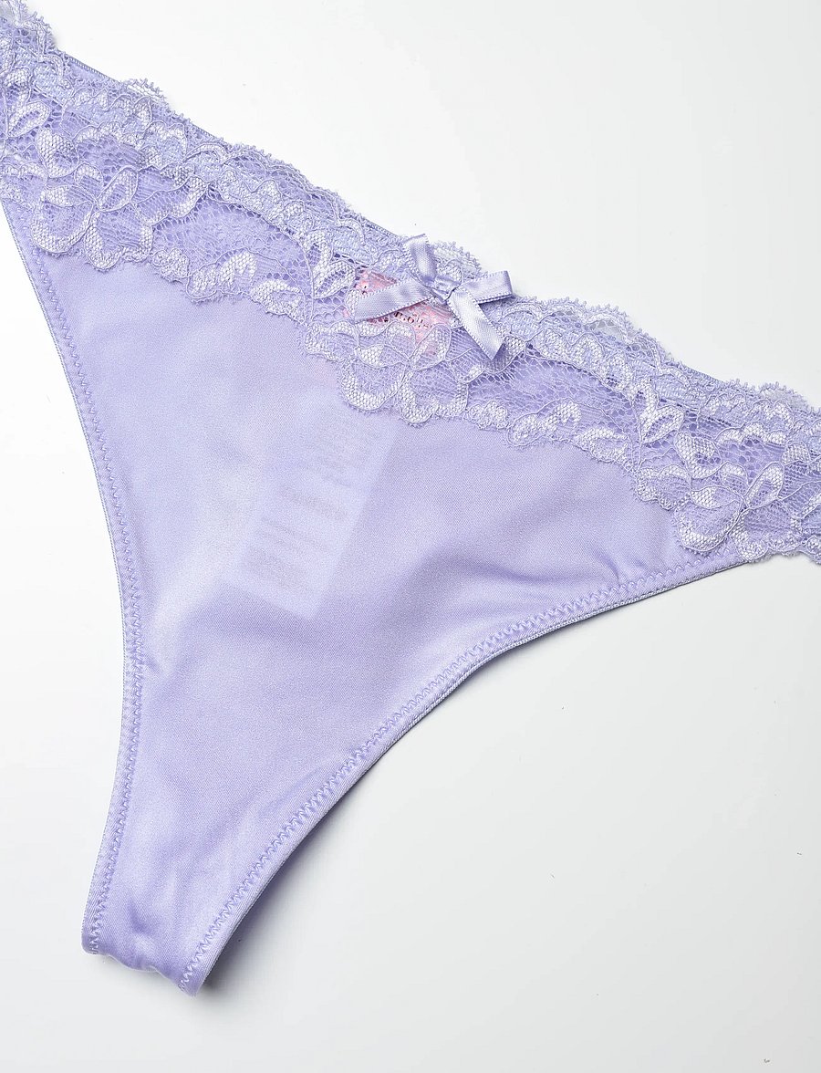 Hunkemöller - Lace & Shine String R - tangas - baby lavender - 2
