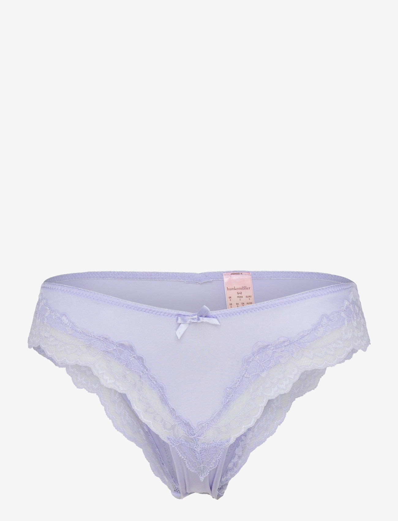 Hunkemöller - Lace & Shine Hl Deep V Braz - brazilian-alushousut - baby lavender - 0