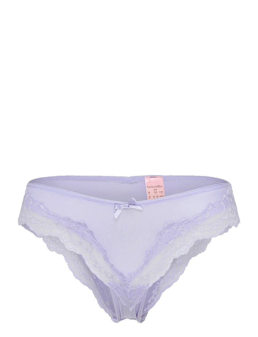 Hunkemöller - Lace & Shine Hl Deep V Braz - brazilian slips - baby lavender - 0