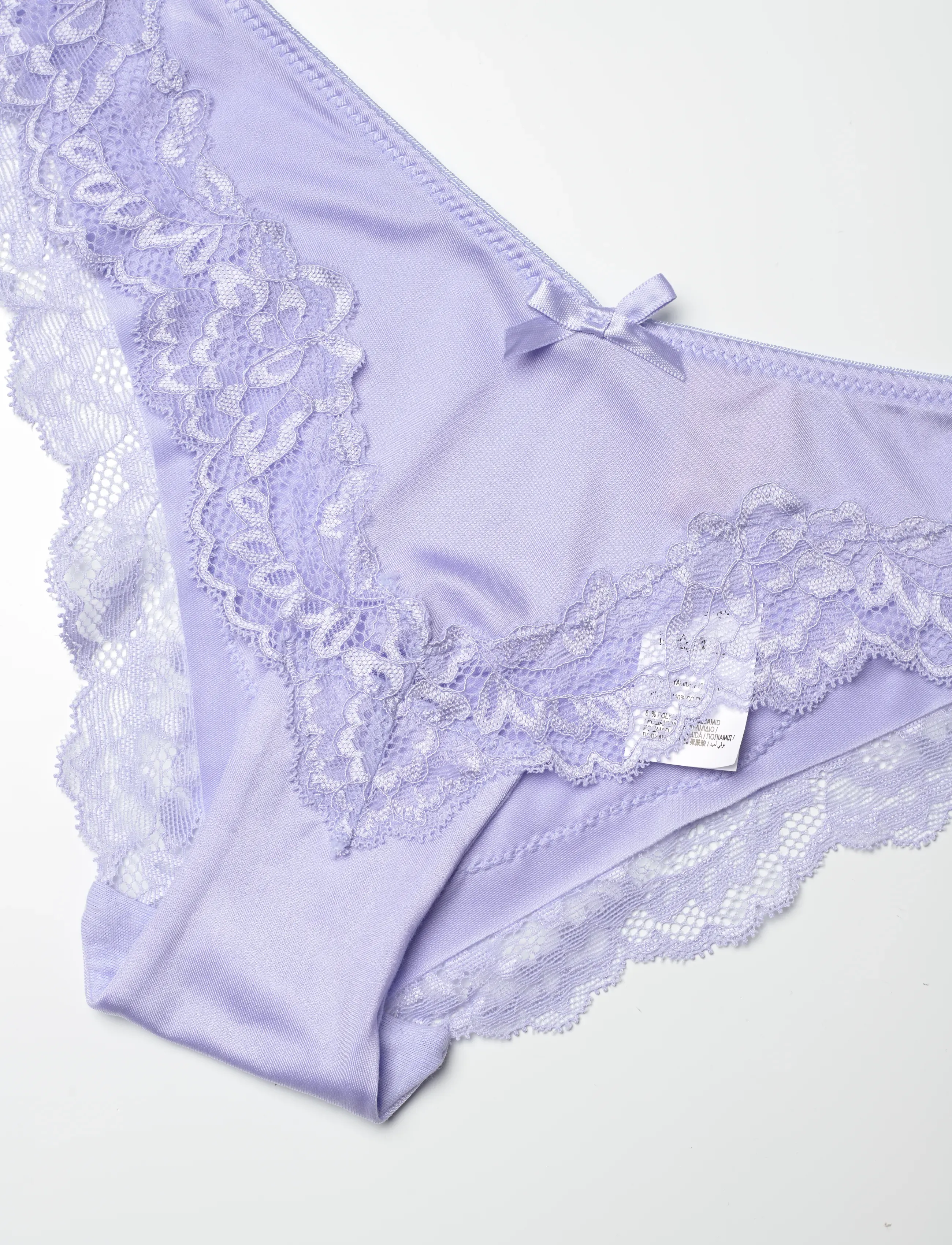 Hunkemöller - Lace & Shine Hl Deep V Braz - brazilian slips - baby lavender - 2