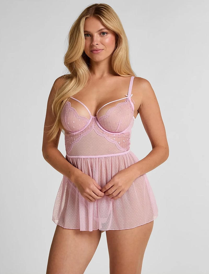 Hunkemöller - Cordelie Babydoll - traadiga rinnahoidjad - pirouette - 4