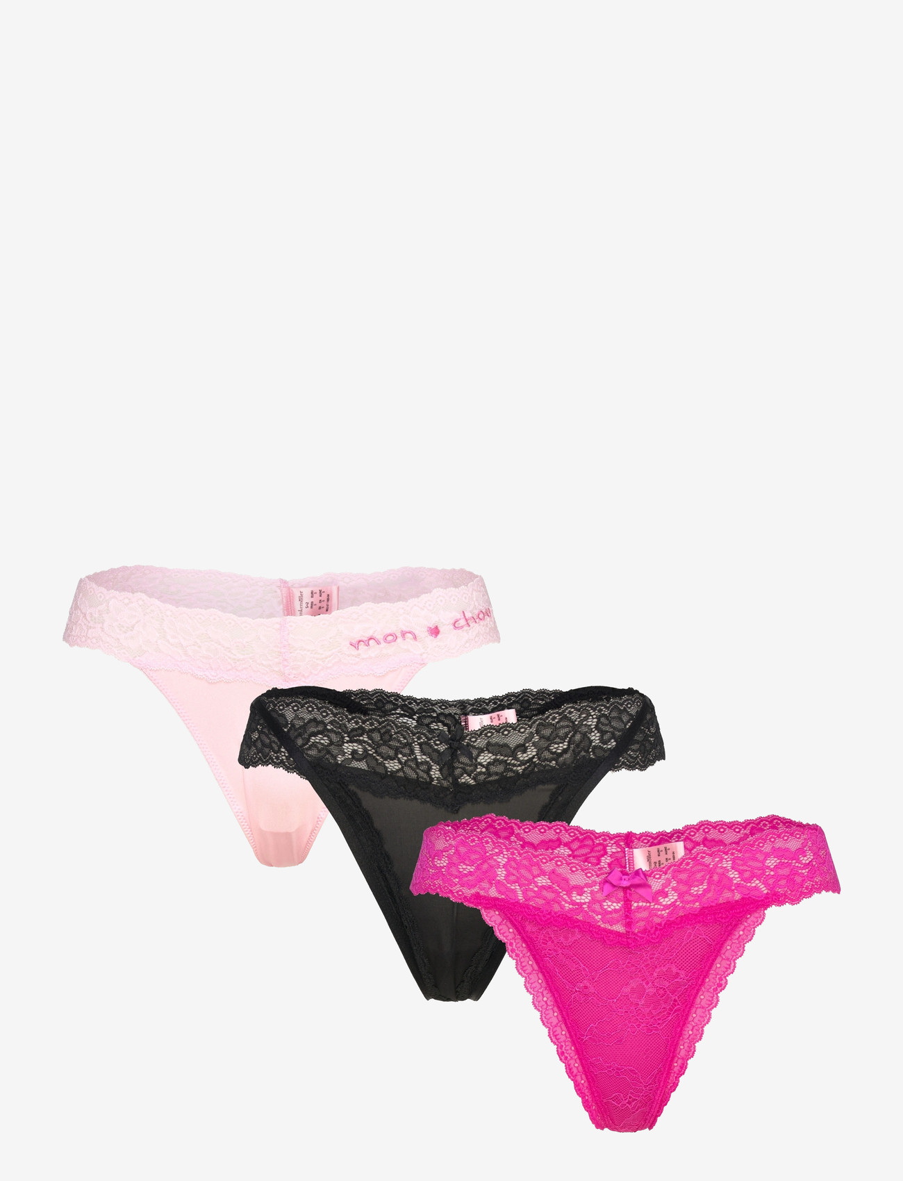 Hunkemöller - 3-Pack Ulv String - strings - pirouette - 1