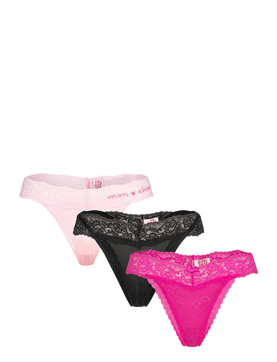 Hunkemöller - 3-Pack Ulv String - thongs - pirouette - 1