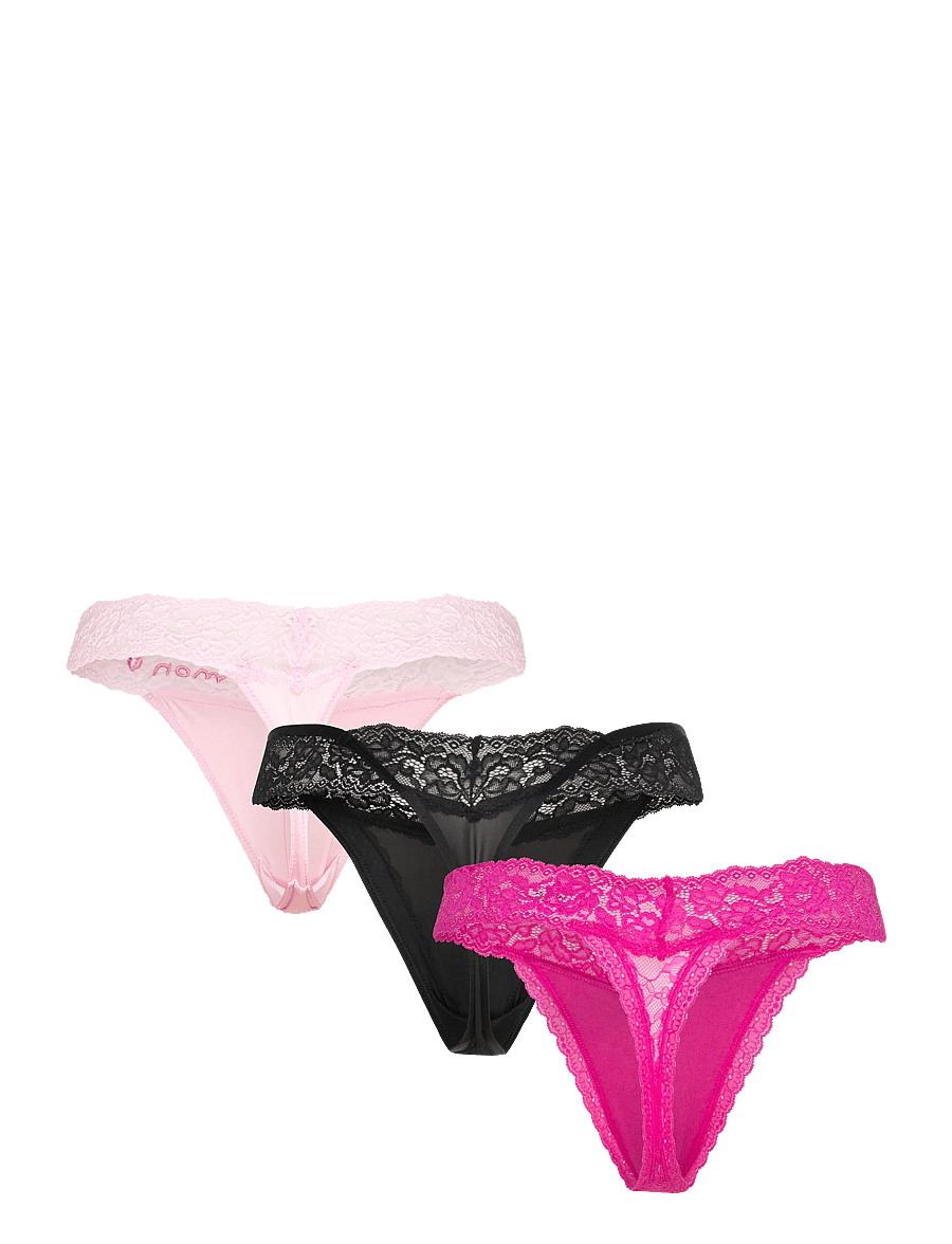 Hunkemöller - 3-Pack Ulv String - thongs - pirouette - 4