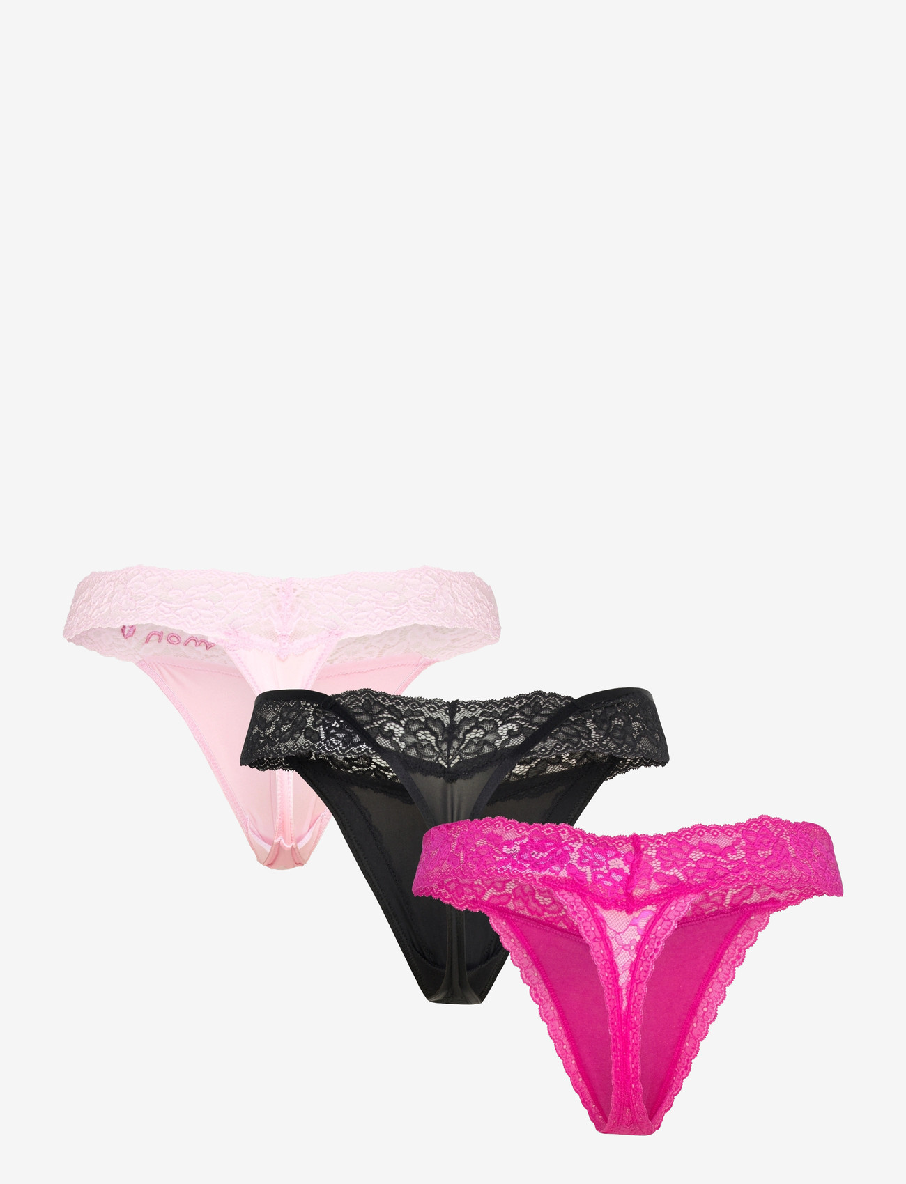 Hunkemöller - 3-Pack Ulv String - strings - pirouette - 4