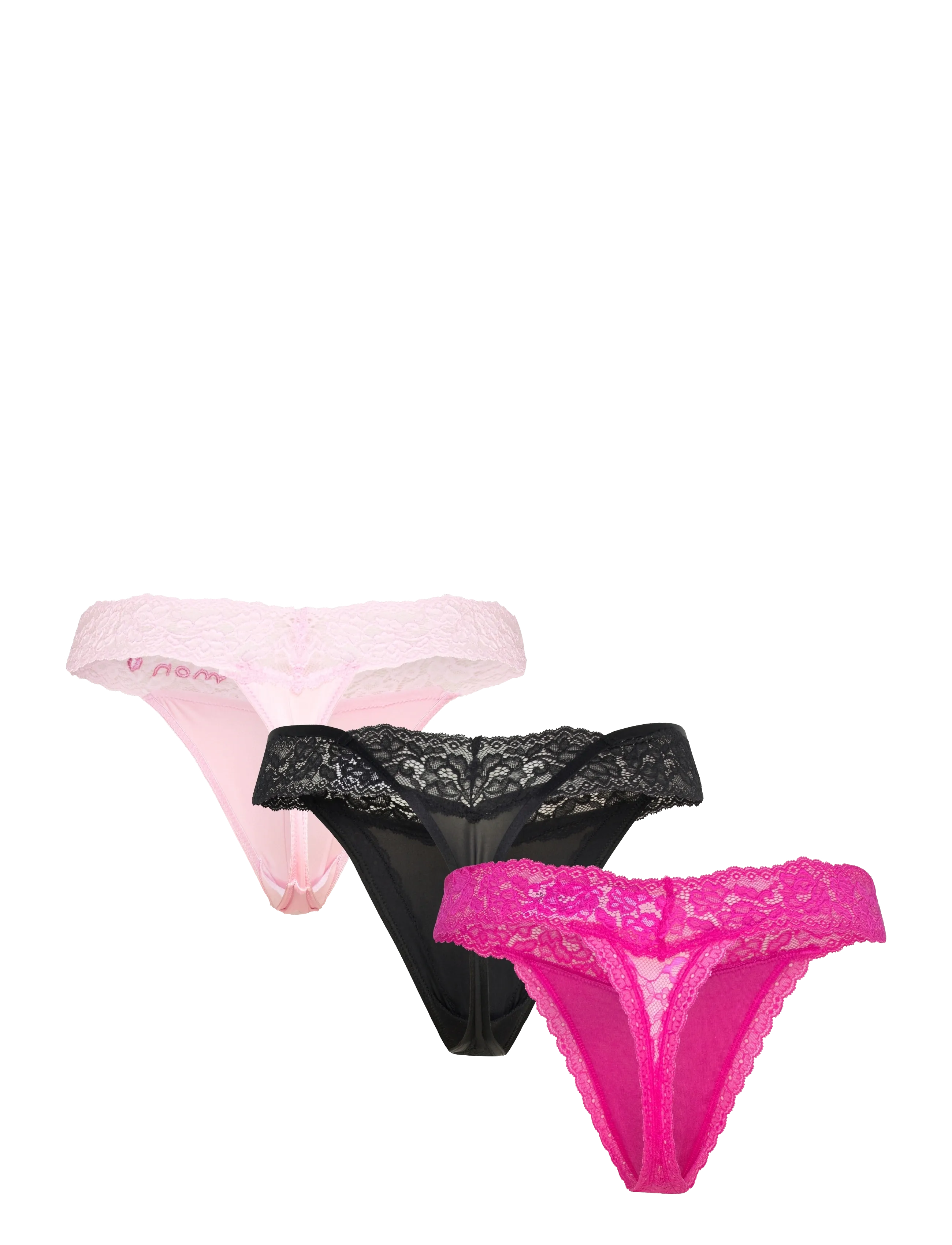 Hunkemöller - 3-Pack Ulv String - die niedrigsten preise - pirouette - 4