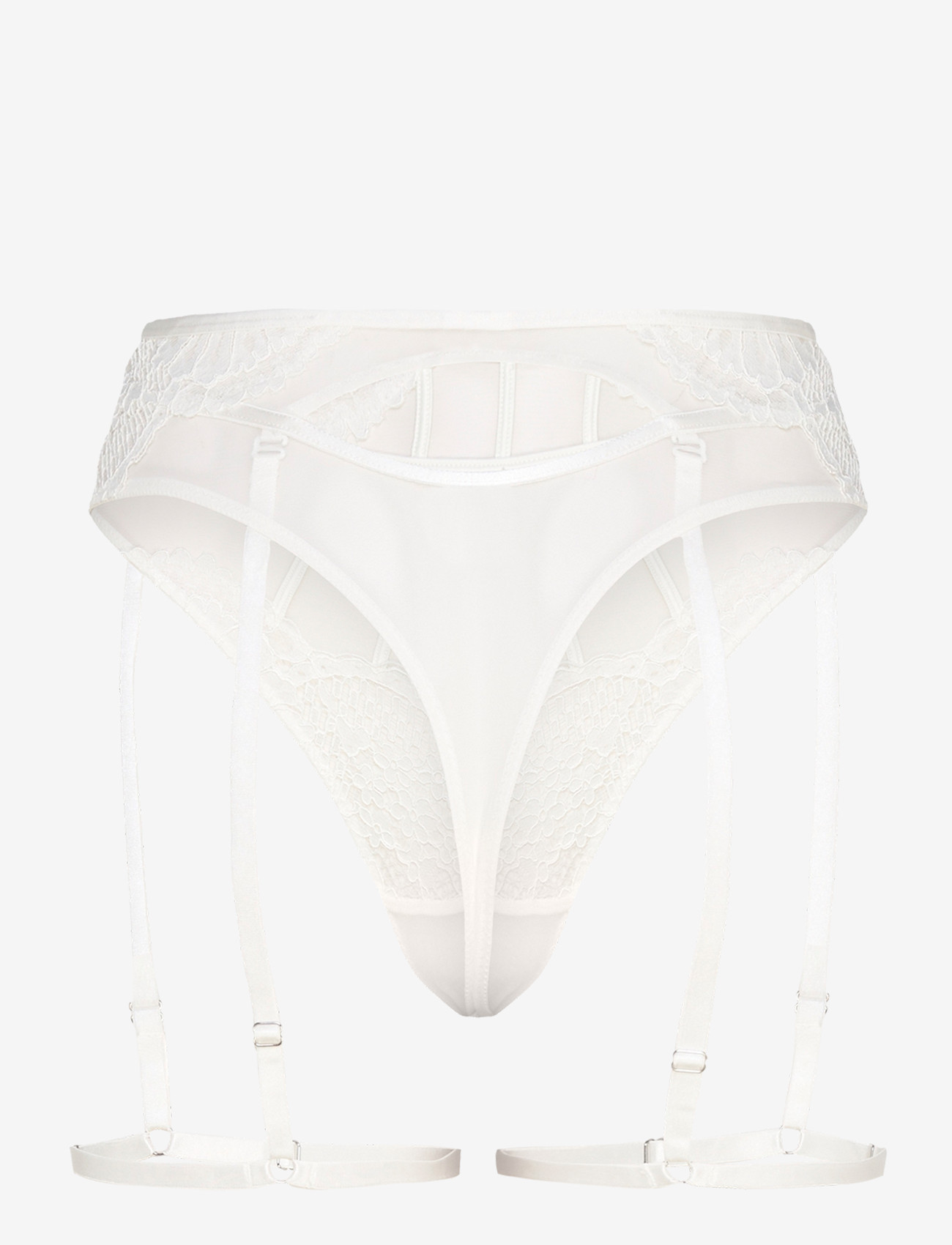 Hunkemöller - Whitney Hw Hl Sb String - laveste priser - snow white - 1