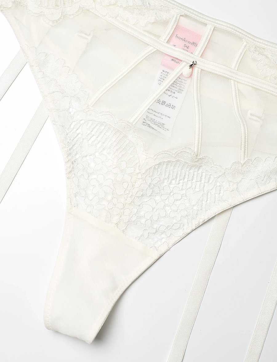 Hunkemöller - Whitney Hw Hl Sb String - stringit - snow white - 2