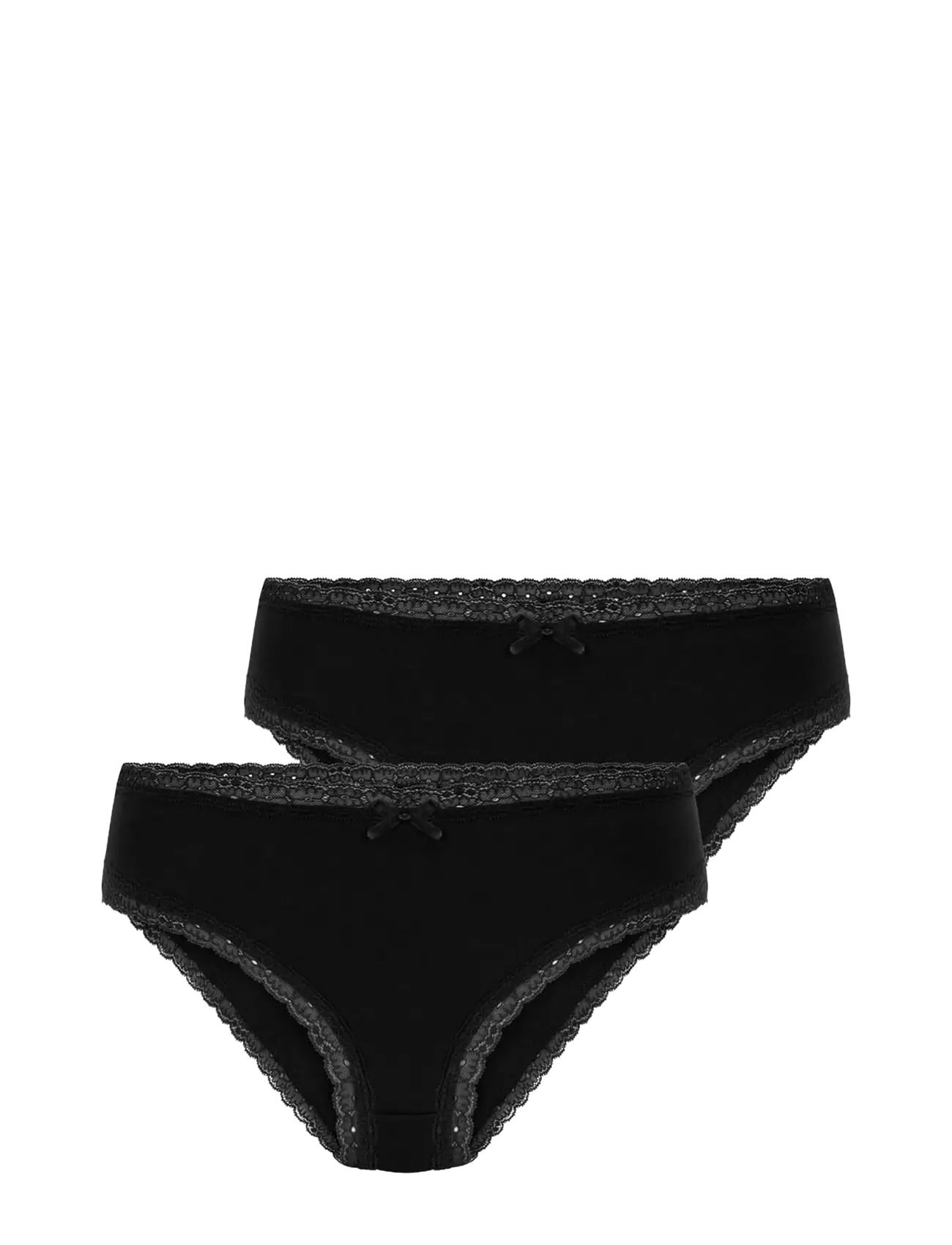 Hunkemöller Georgia 2-Pack - Brazilian panties - CAVIAR / black