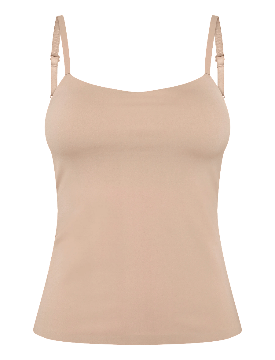 Hunkemöller - SUPER COMFORT CAMI TOP - yläosat - rugby tan - 0