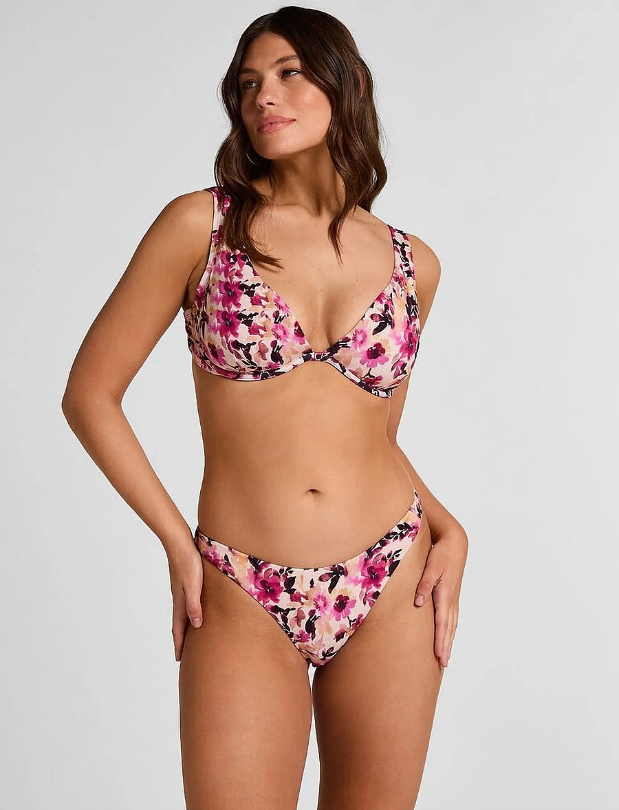 Hunkemöller - LAGOS HIGHLEG R - bikiinipüksid - shell - 0
