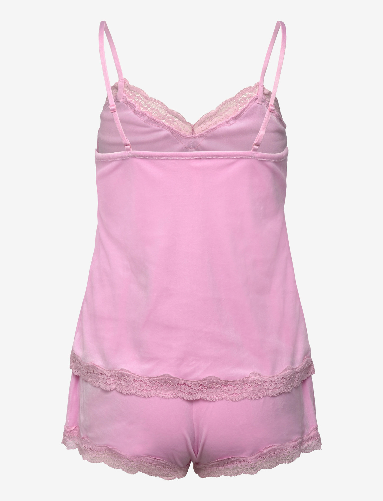 Hunkemöller - Pj Cami Velours Scallop Lace - pidžaamad - pirouette - 2