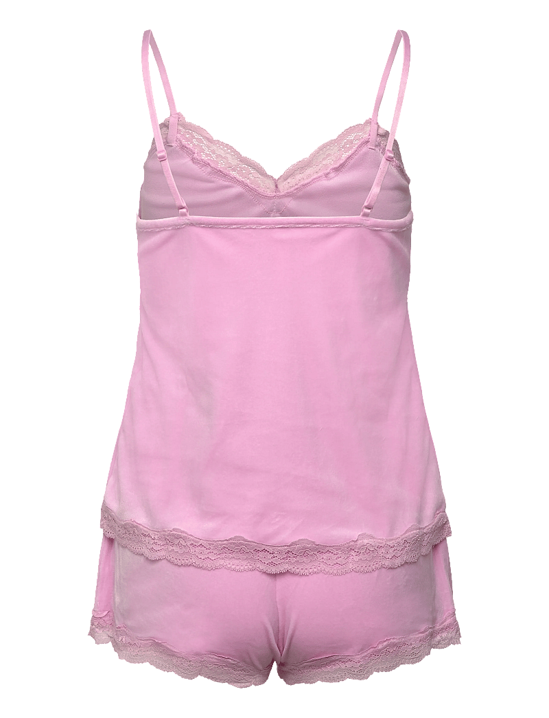 Hunkemöller - Pj Cami Velours Scallop Lace - pidžaamad - pirouette - 2