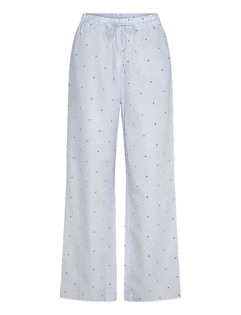 Hunkemöller - Pant Woven Co Stripe Hearts - natbukser - cornflower blue - 1