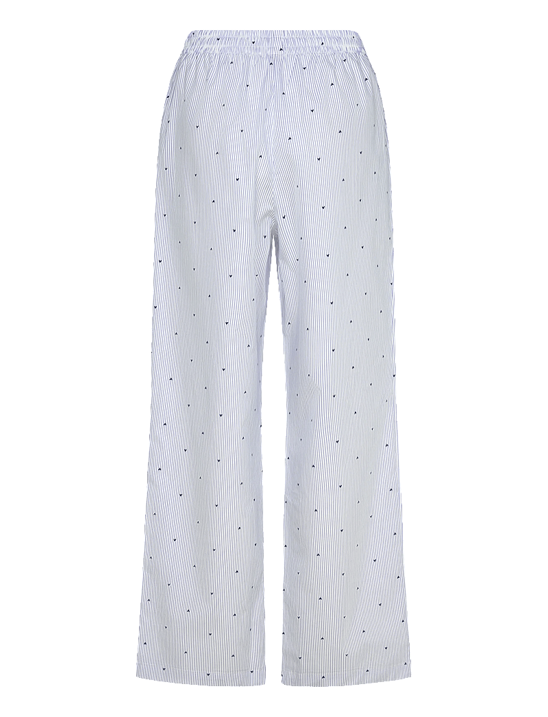 Hunkemöller - Pant Woven Co Stripe Hearts - natbukser - cornflower blue - 2
