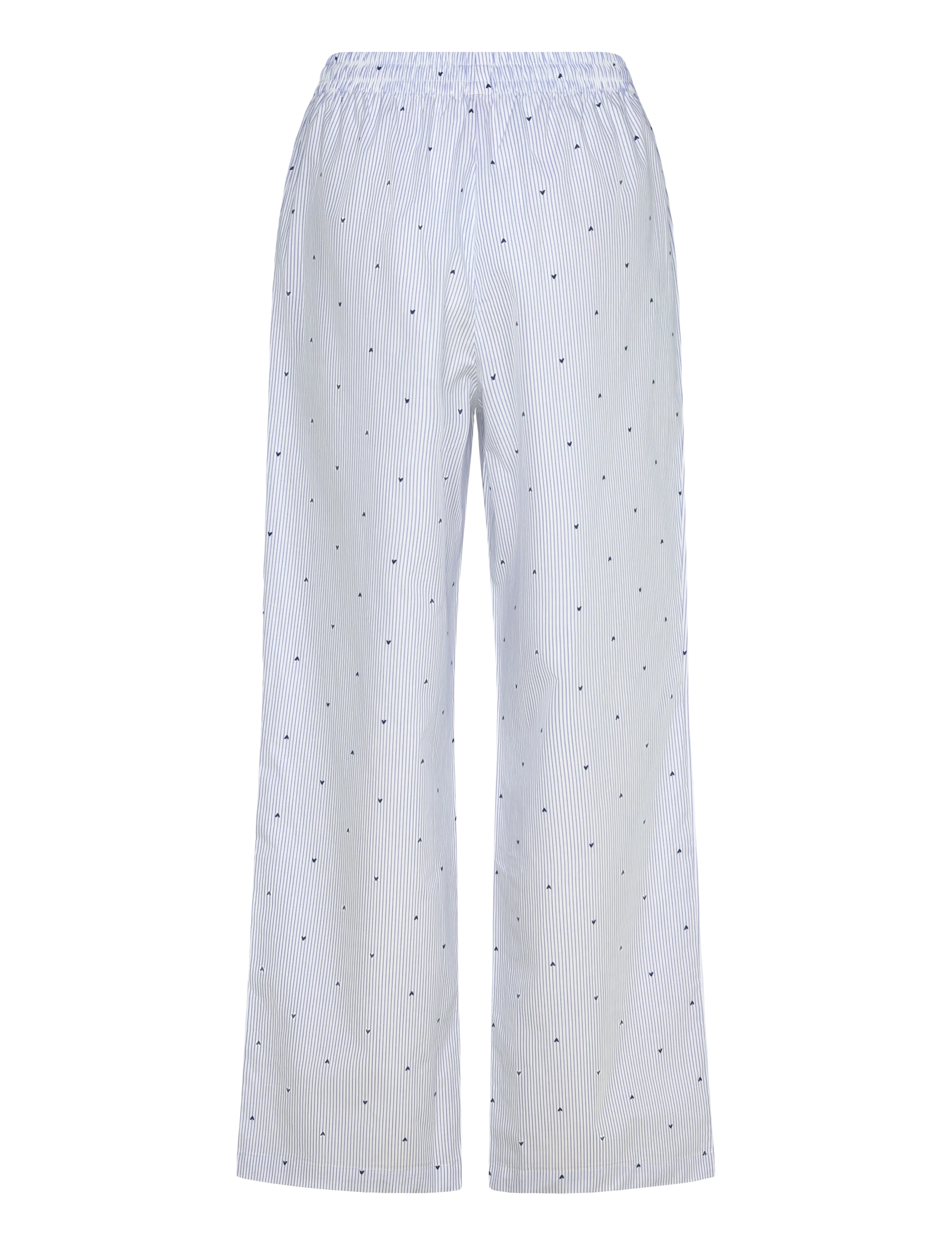 Hunkemöller - Pant Woven Co Stripe Hearts - natbukser - cornflower blue - 2