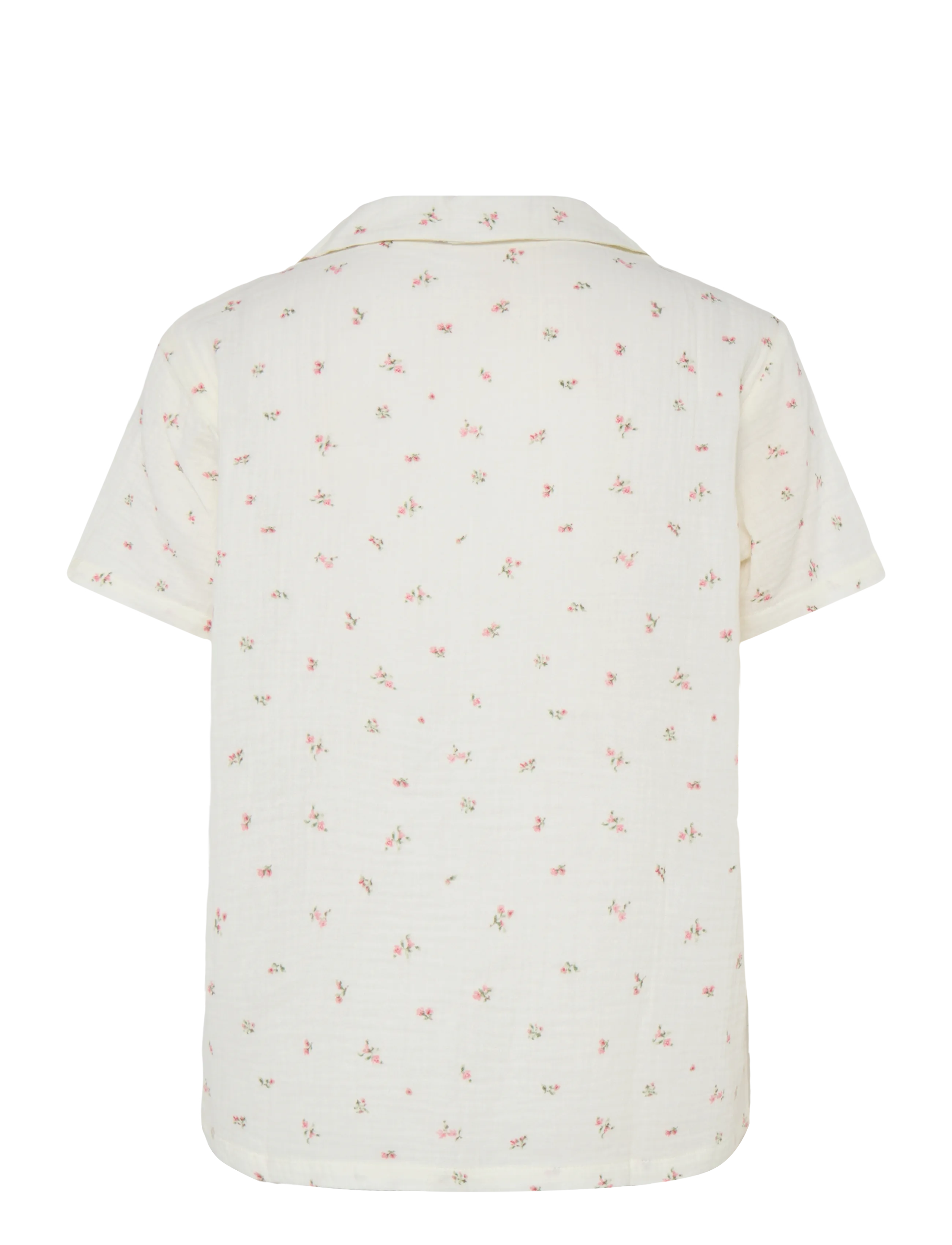 Hunkemöller - JACKET SS MUSLIN FLOWER - snow white - 2
