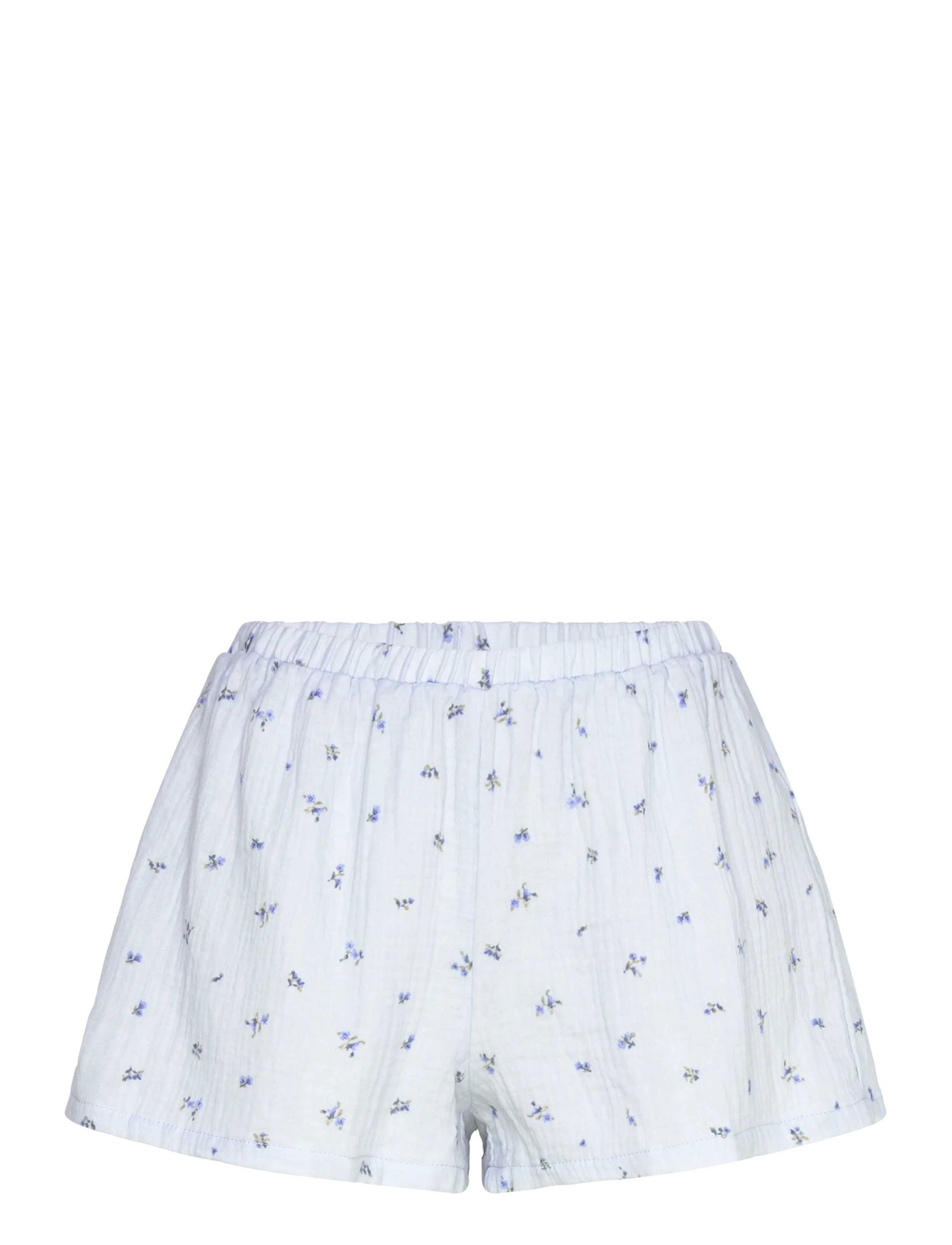 HUNKEMÖLLER Kurz Muslin Flower Blau - XS - Damen