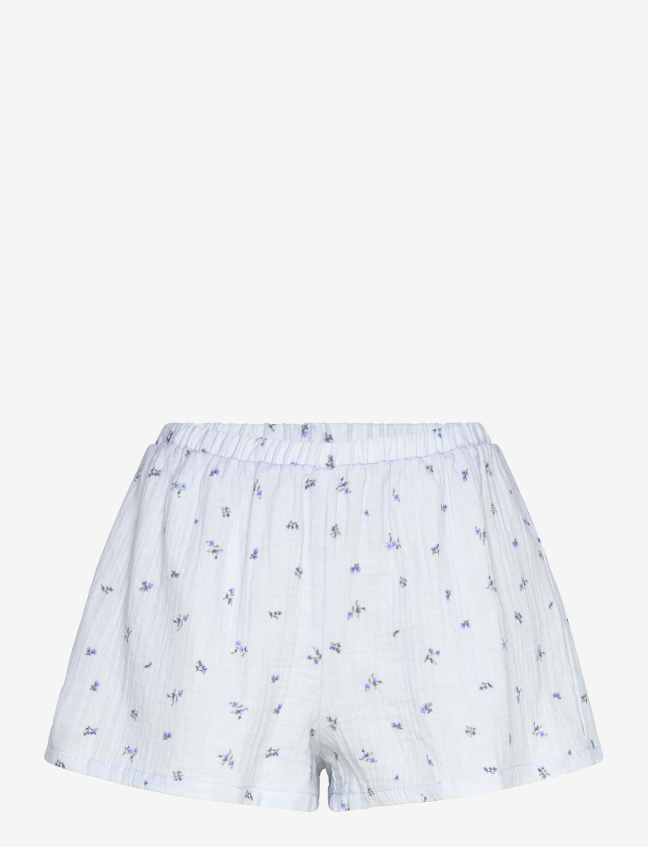 Hunkemöller - Short Muslin Flower - lühikesed vabaajapüksid - vista blue - 0