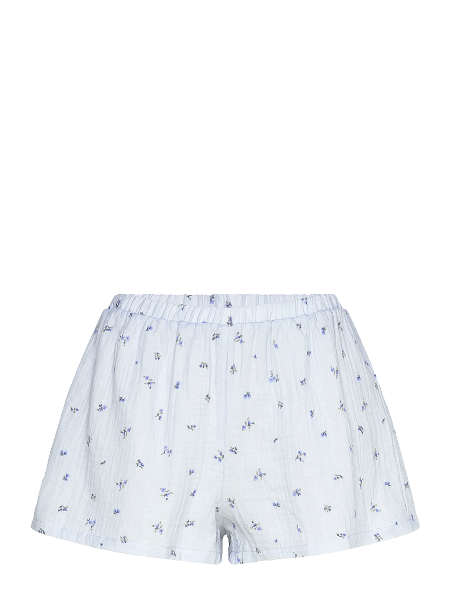 Hunkemöller - Short Muslin Flower - freizeitshorts - vista blue - 0