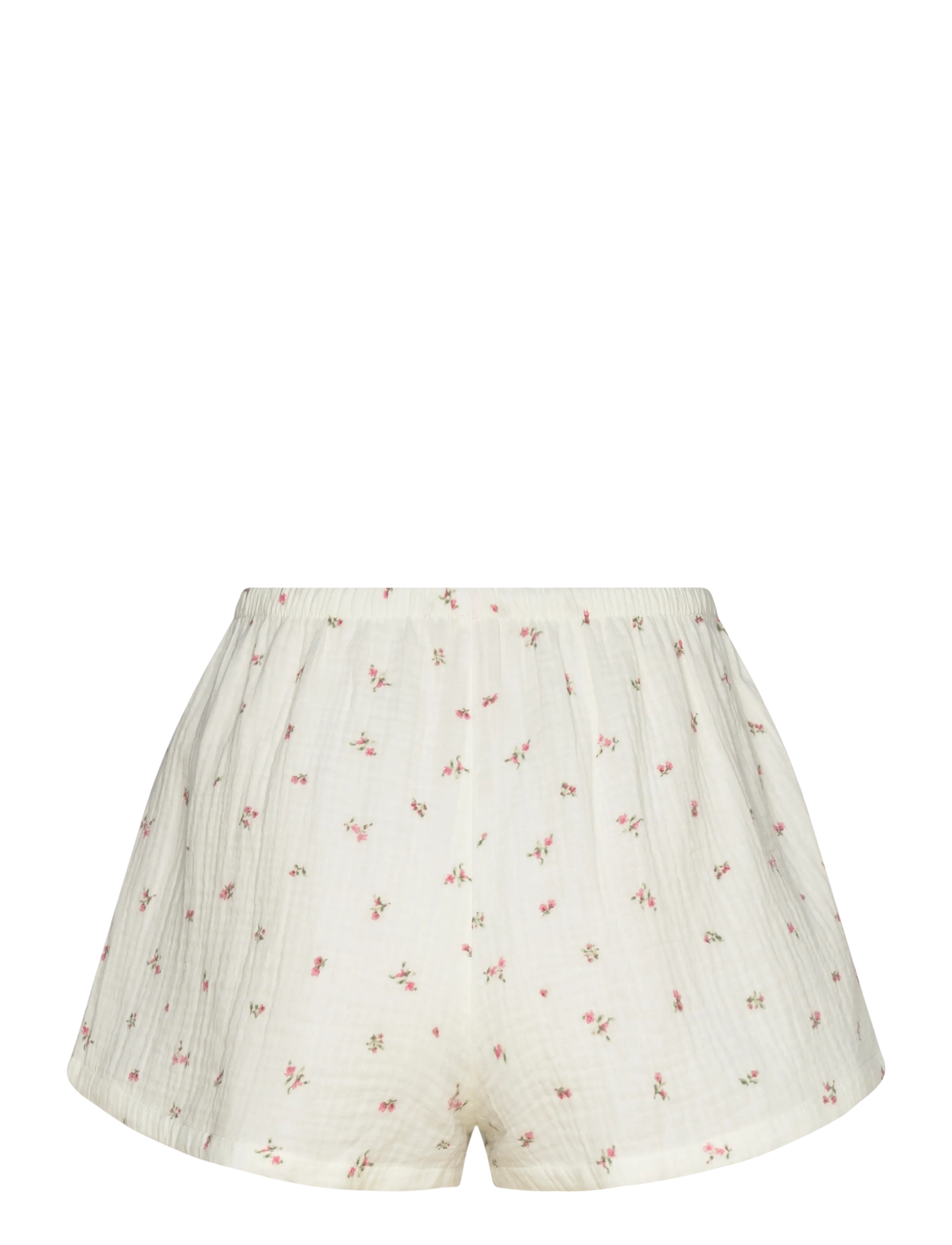 Hunkemöller - SHORT MUSLIN FLOWER - shorts - snow white - 2
