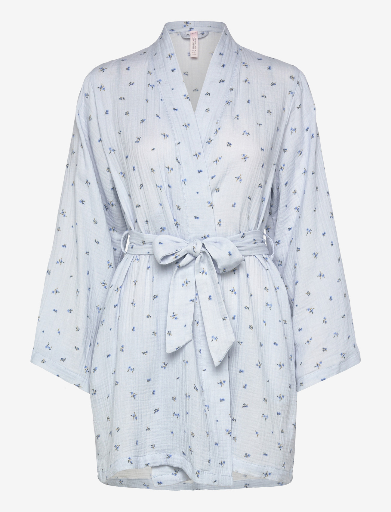 Hunkemöller - Robe Short Muslin Flower - robes - vista blue - 1