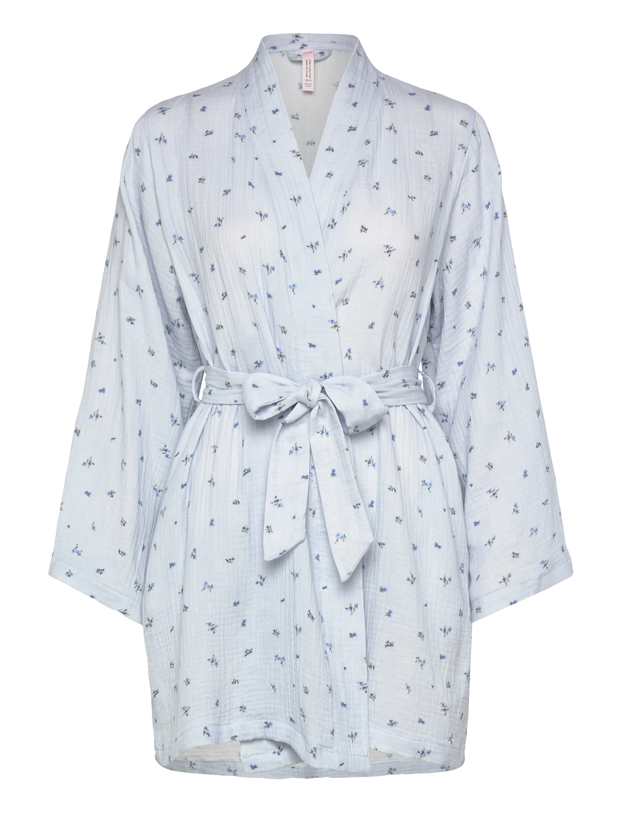 Hunkemöller Robe Short Muslin Flower - Robes - VISTA BLUE / blue