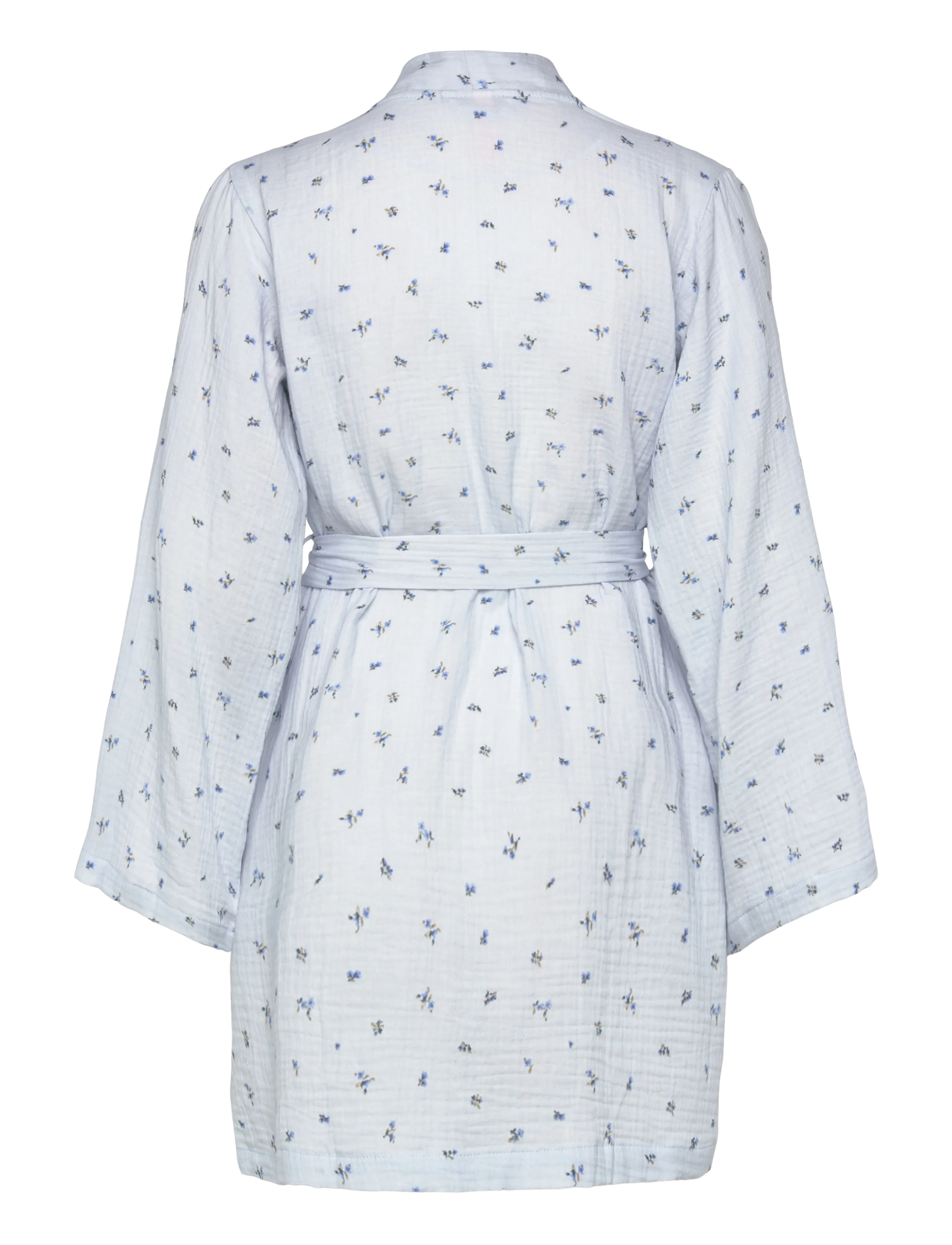 Hunkemöller - Robe Short Muslin Flower - bademäntel - vista blue - 2