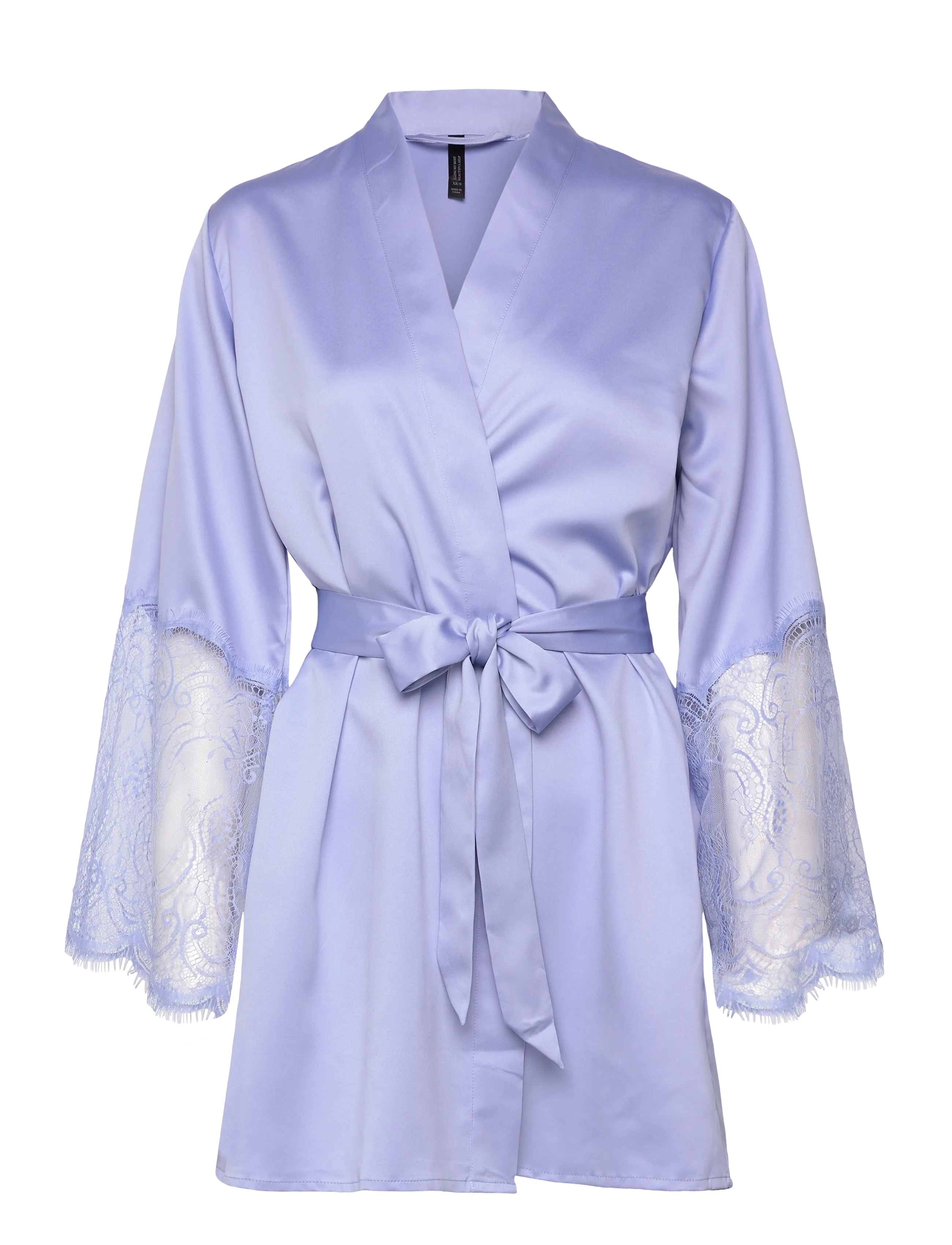 Hunkemöller - Kimono Satin Lace - baby lavender - 1