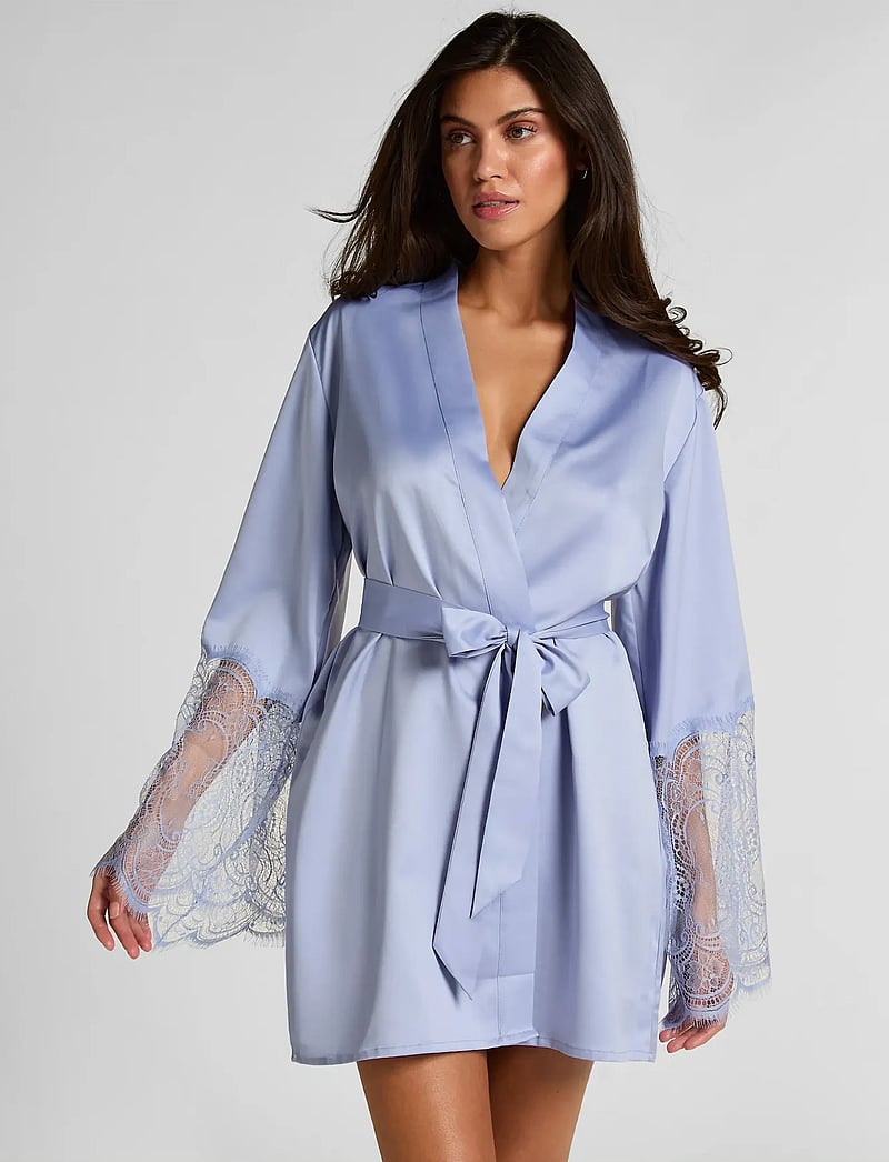 Hunkemöller - Kimono Satin Lace - kimonos - baby lavender - 0