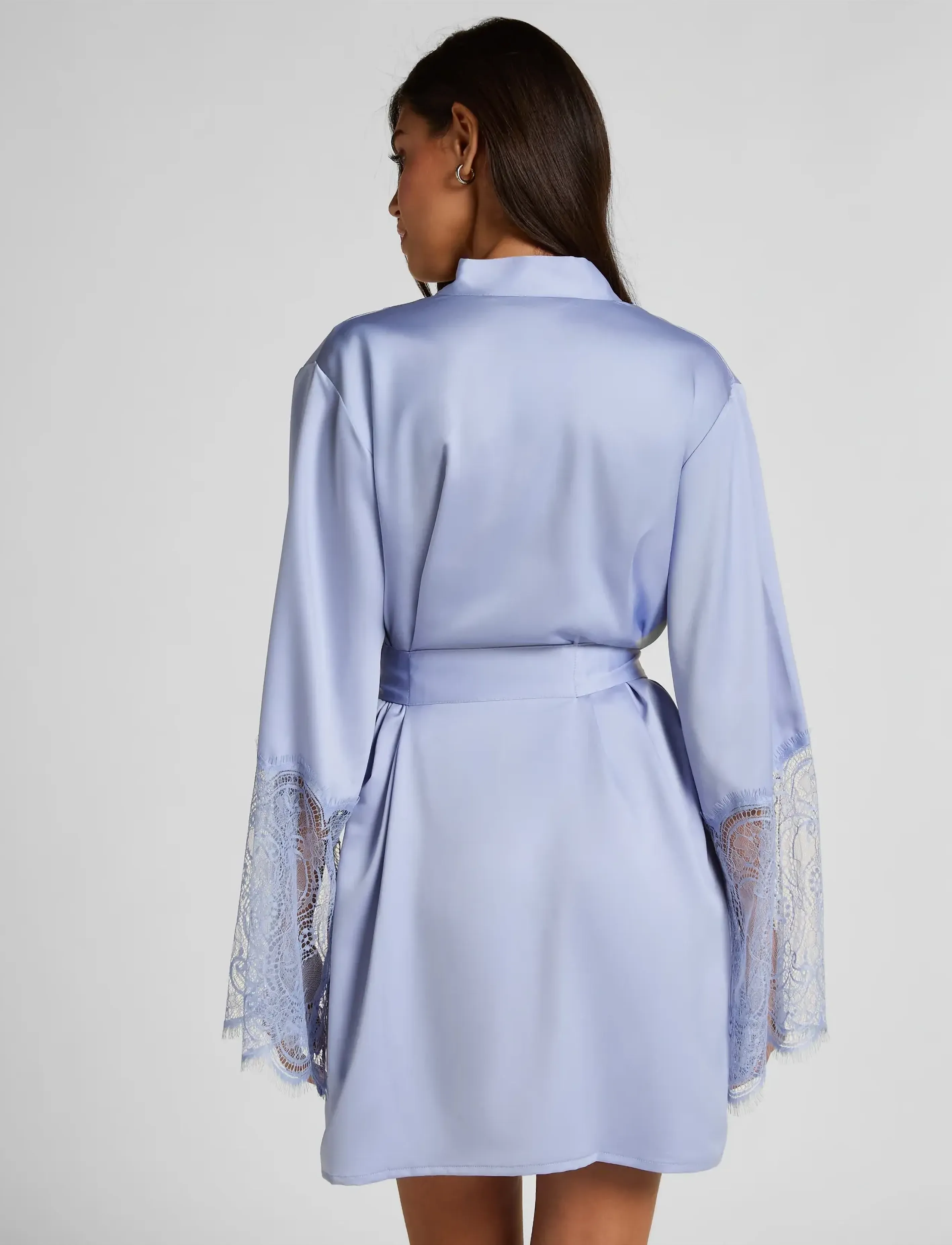 Hunkemöller - Kimono Satin Lace - baby lavender - 4